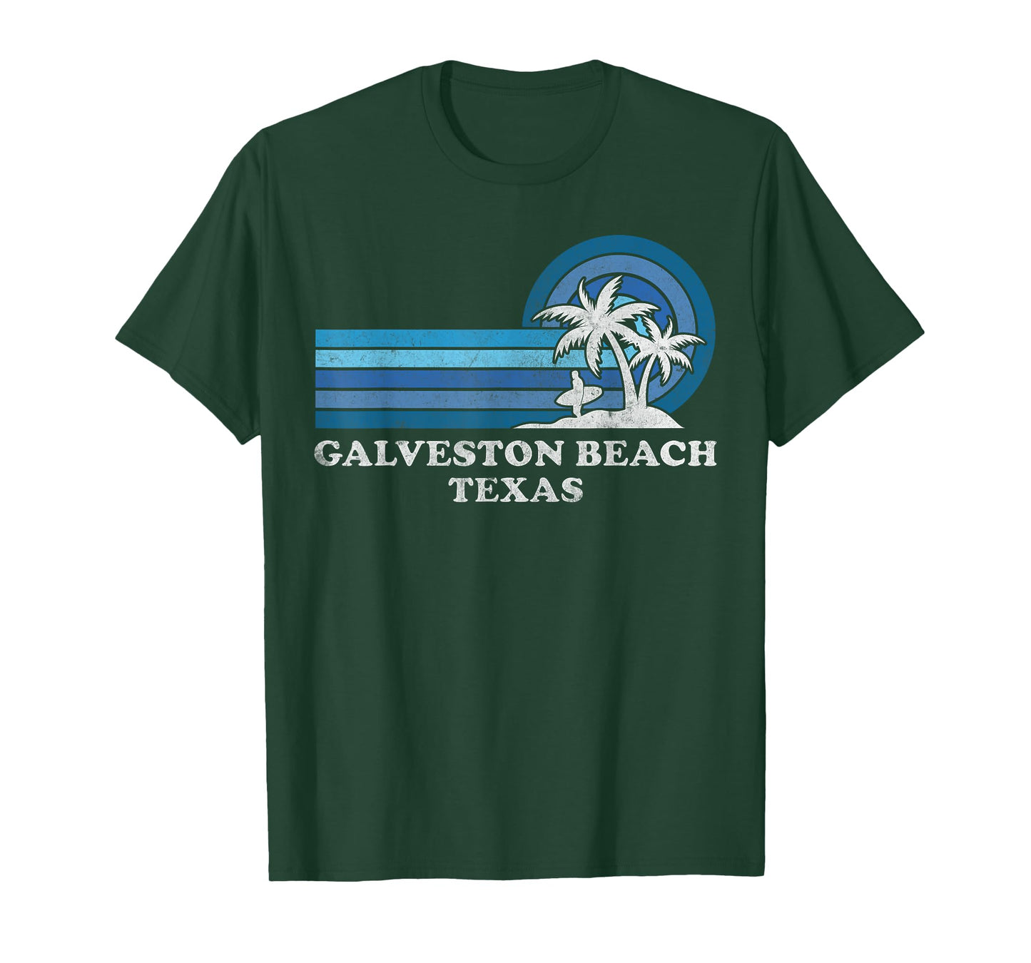 Galveston Beach Texas Family Summer Vacation Vintage T-Shirt