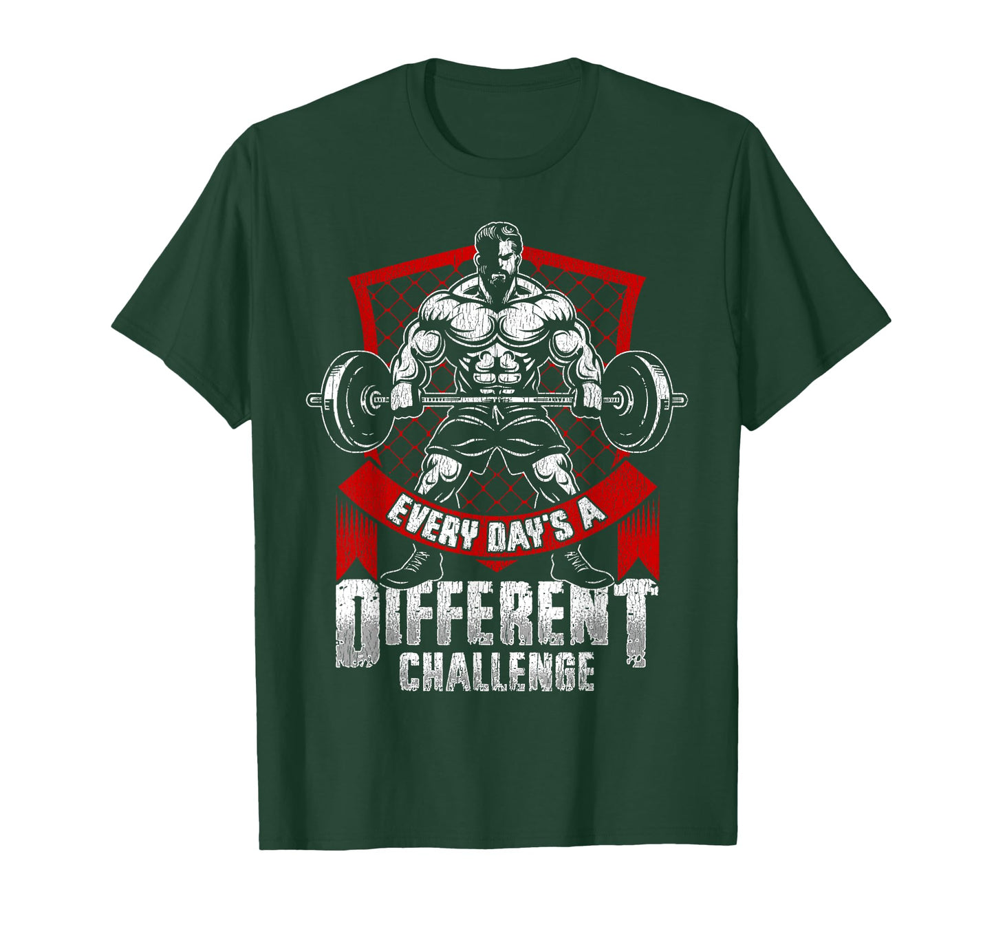 Weightlifting Gym Workout Every Day’s a Different Challenge T-Shirt