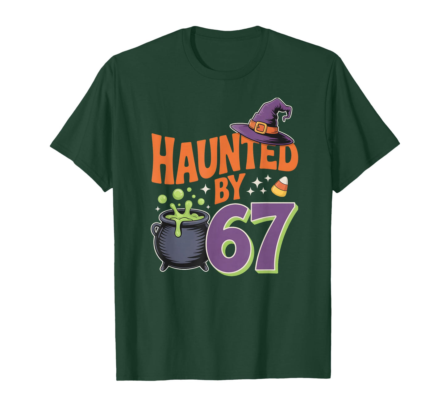 Halloween Haunted by 67 Meme T-Shirt
