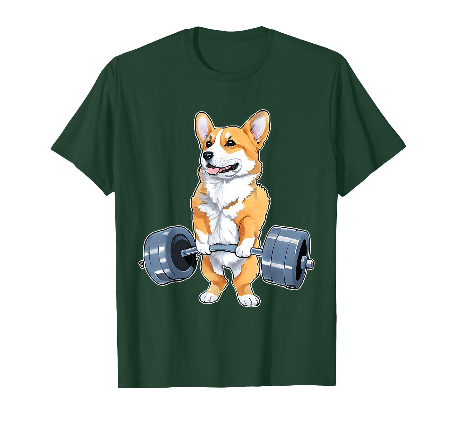 Corgi Weight Lifter Bodybuilding Weight Lifting Deadlift T-Shirt