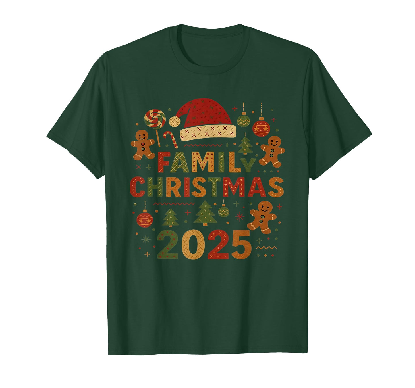 Family Christmas 2025 Matching Holiday Xmas Men Women Kids T-Shirt