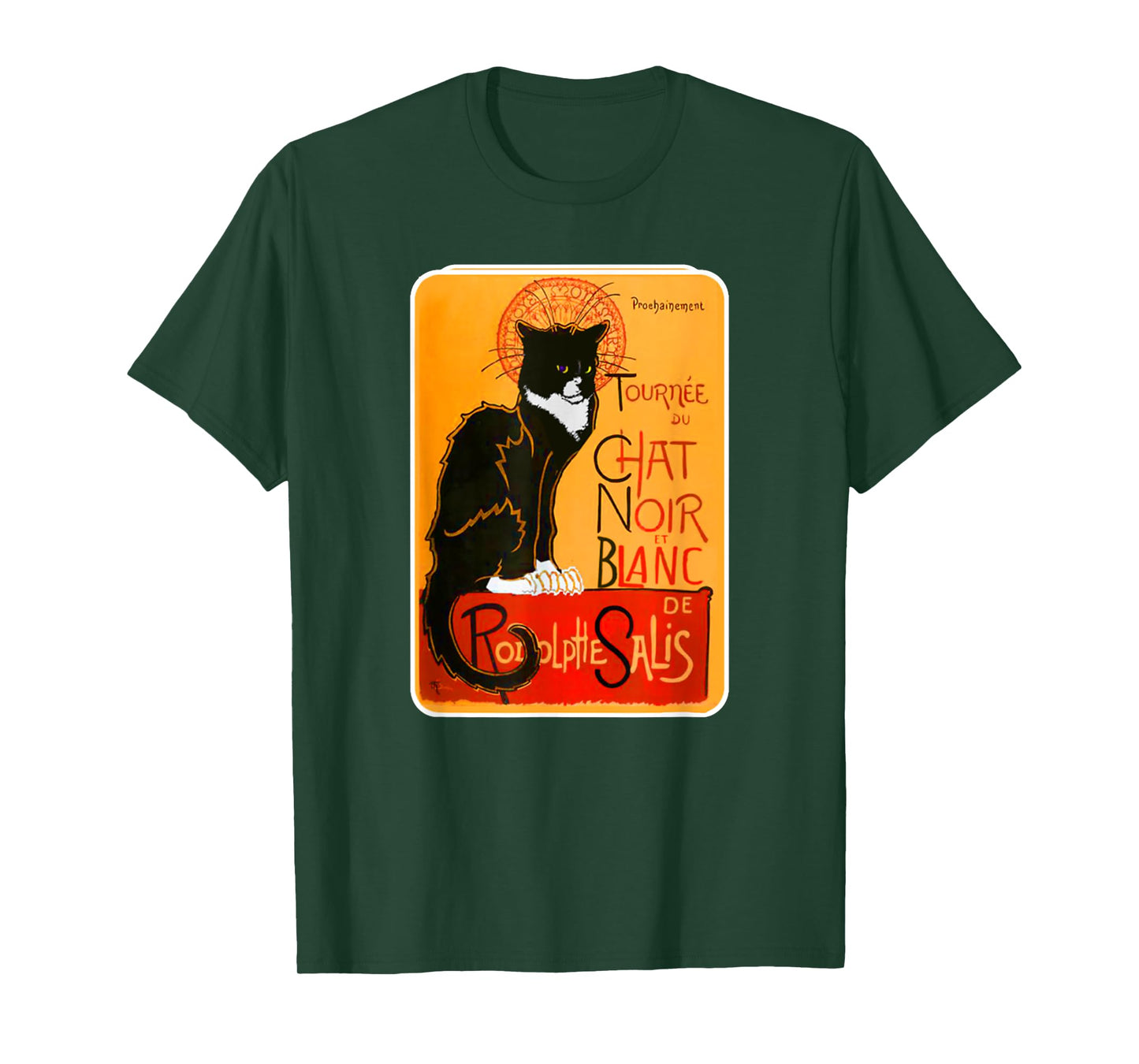 Tuxedo Chat Noir Funny Black Cat French Famous Pet Lover T-Shirt for Men Women