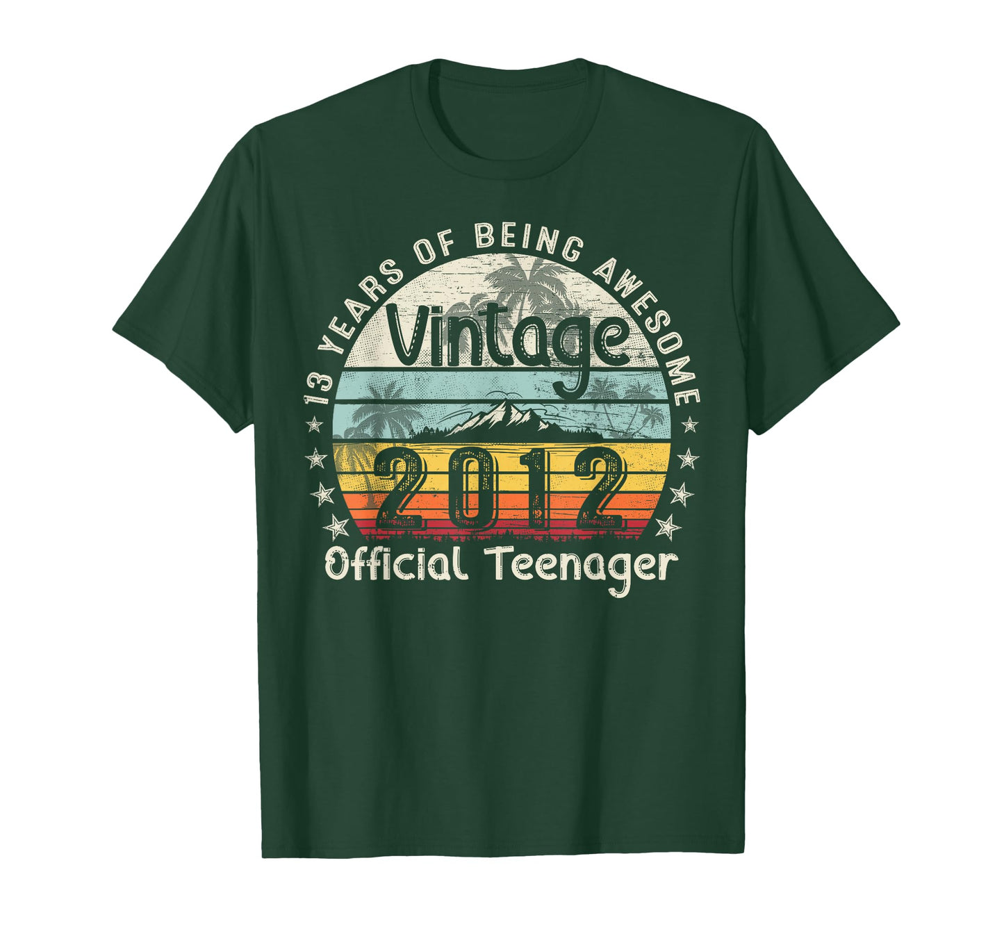 13 Yr Old Gifts Vintage 2012 Official Teenager 13th Birthday T-Shirt