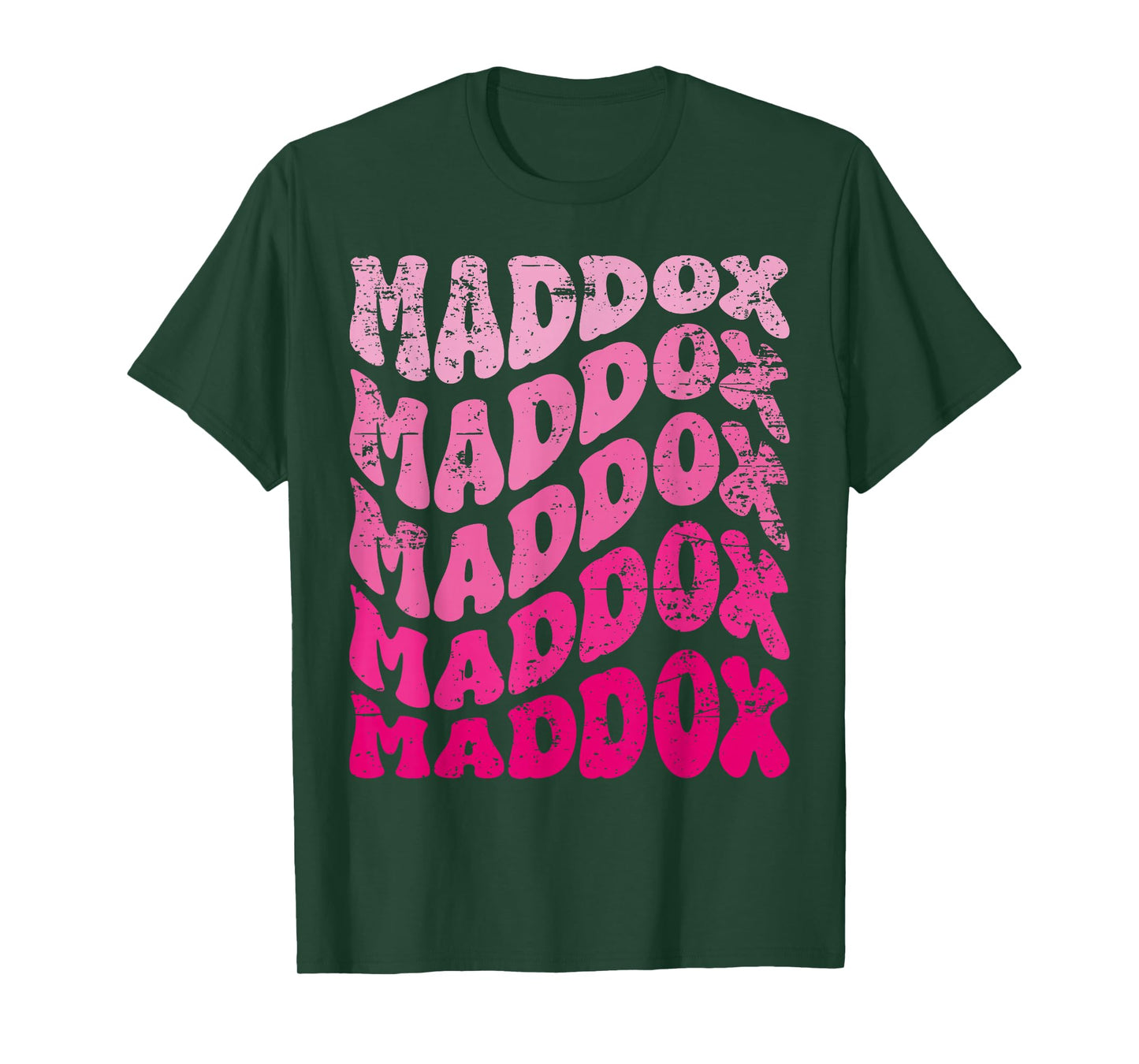 Retro Maddox First Name Personalized Maddox Groovy Vintage T-Shirt