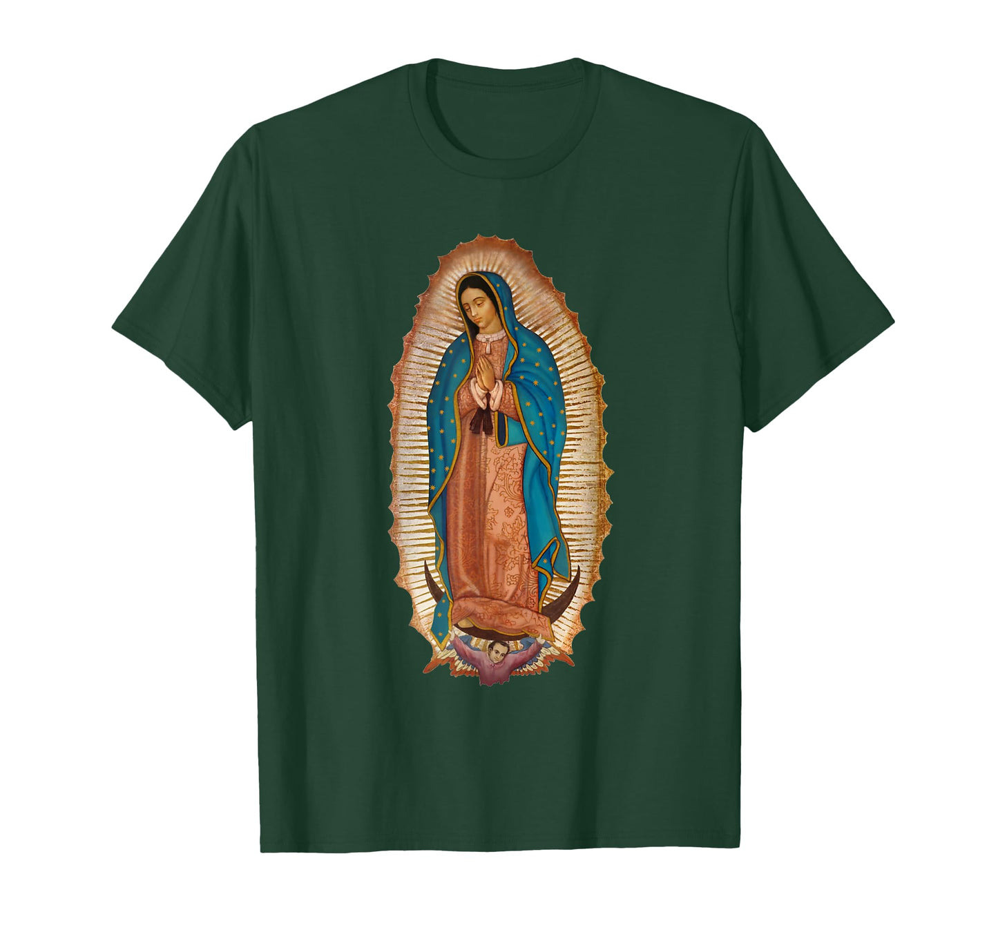 Virgen De Guadalupe Sant Mary Mexico Shirts For Women T-Shirt