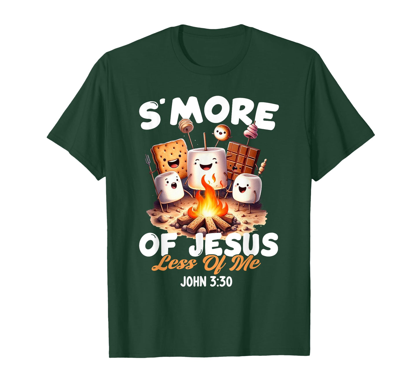 Smore Of Jesus Less Of Me Christian Camper Camping Lover T-Shirt