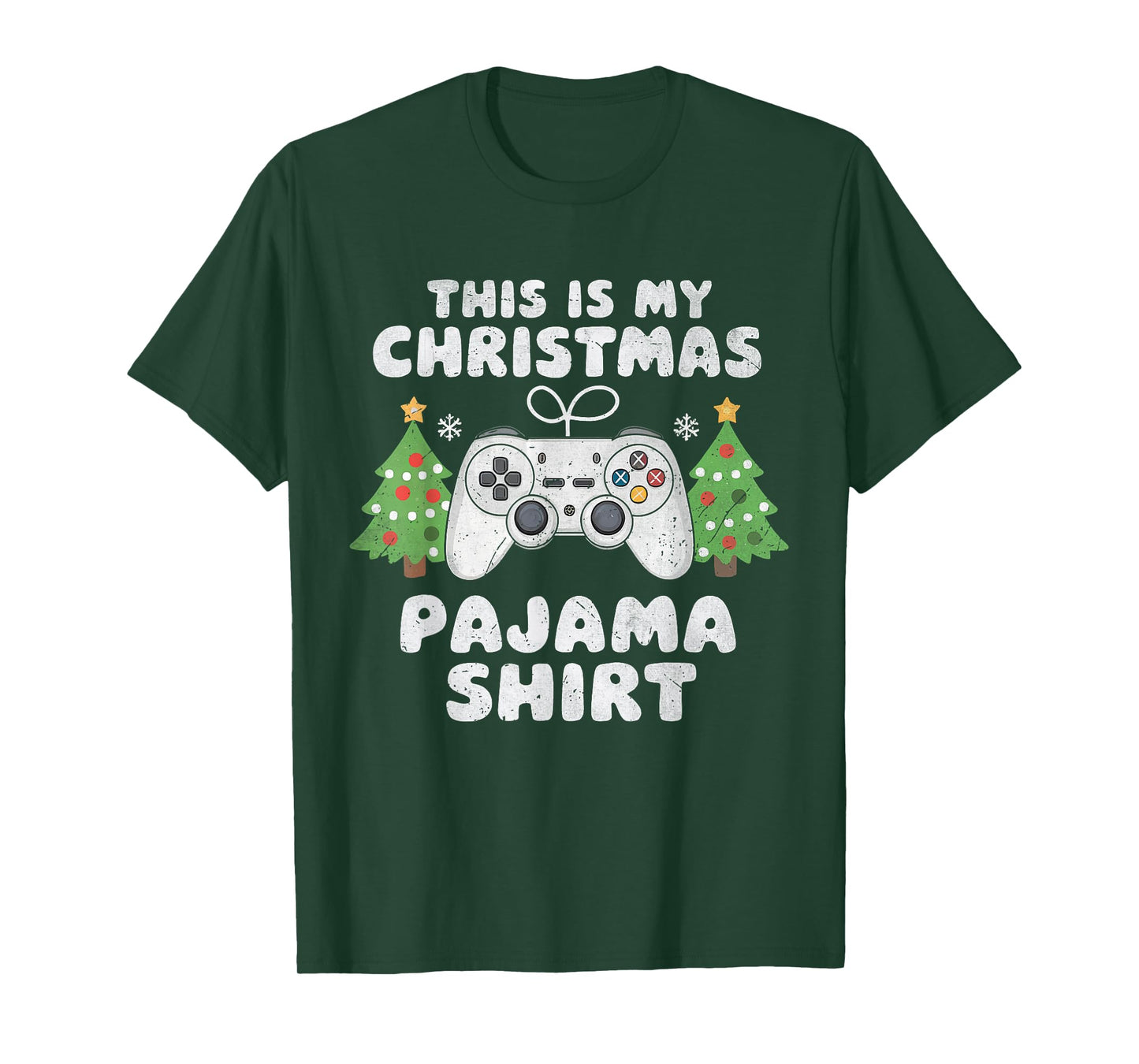 This Is My Christmas Pajama Shirt Video Game Boys Teen Gamer T-Shirt