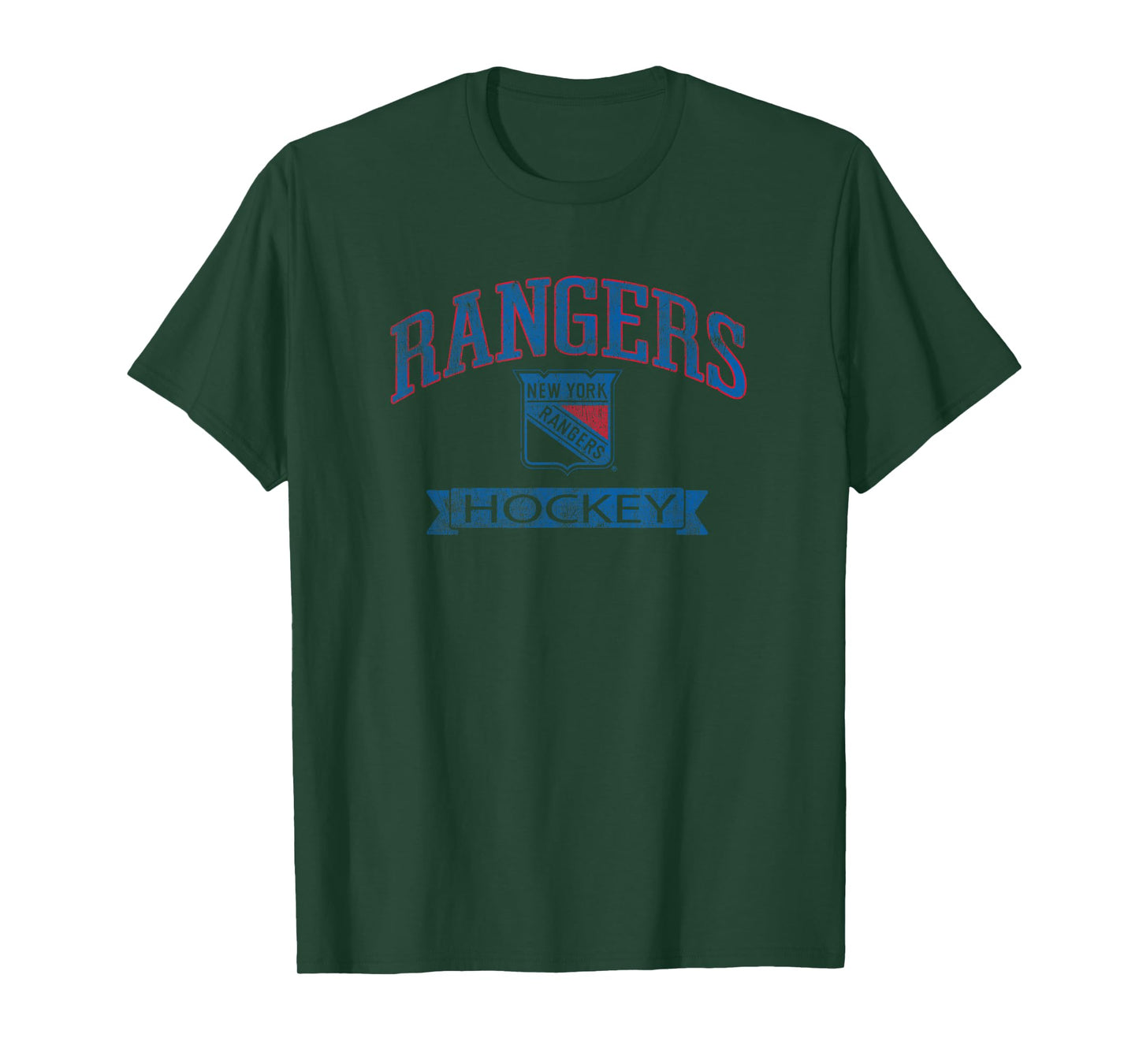 New York Rangers Vintage Hockey White Officially Licensed T-Shirt