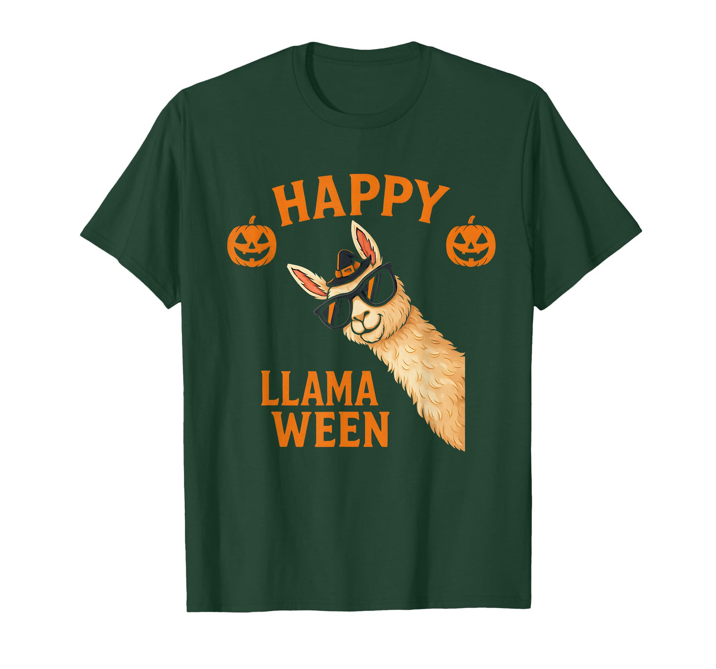 Happy Llamaween Funny Halloween Llama Costume Alpaca T-Shirt