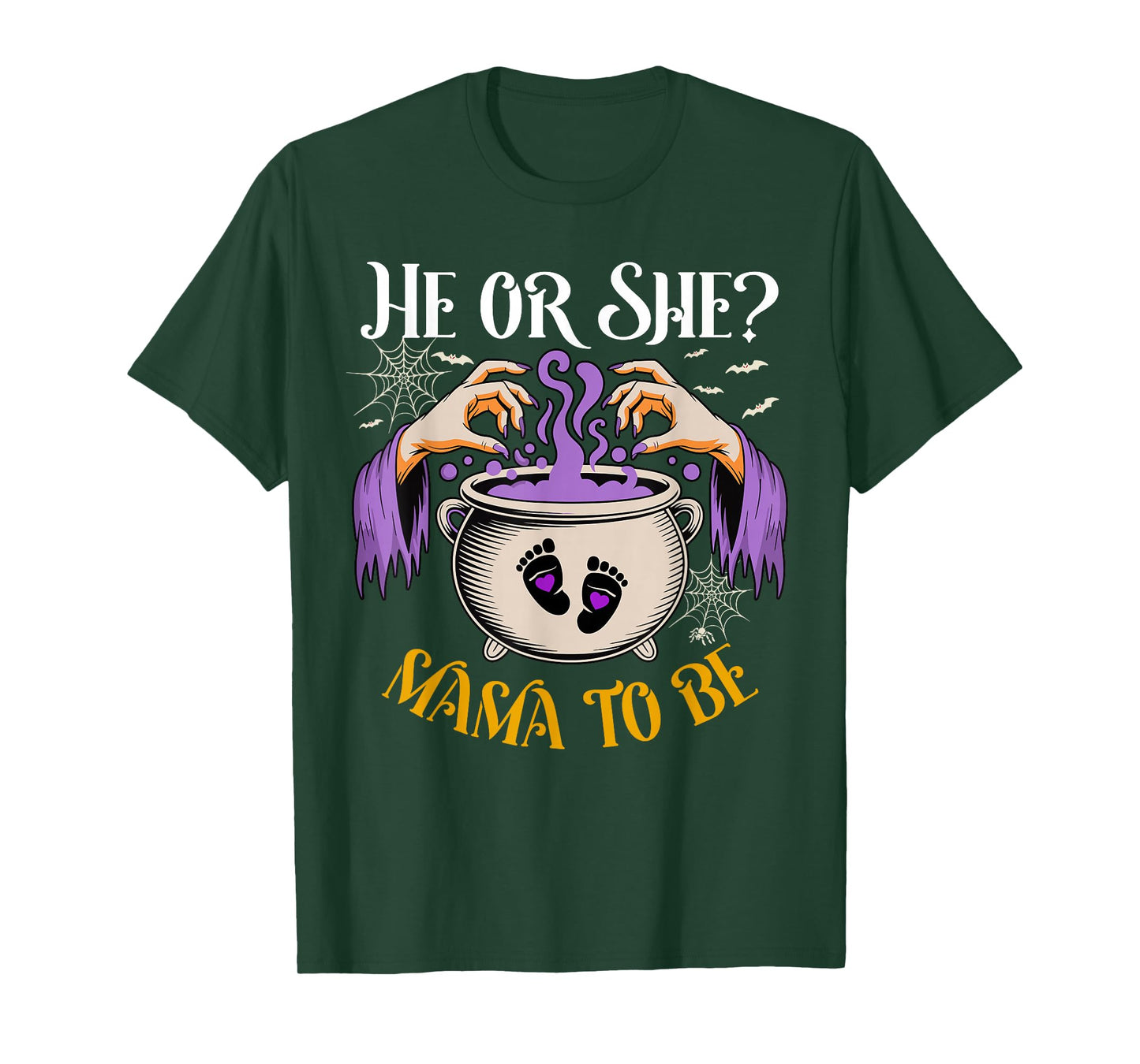 He Or She Mama to Be Baby Reveal Halloween Costume T-Shirt