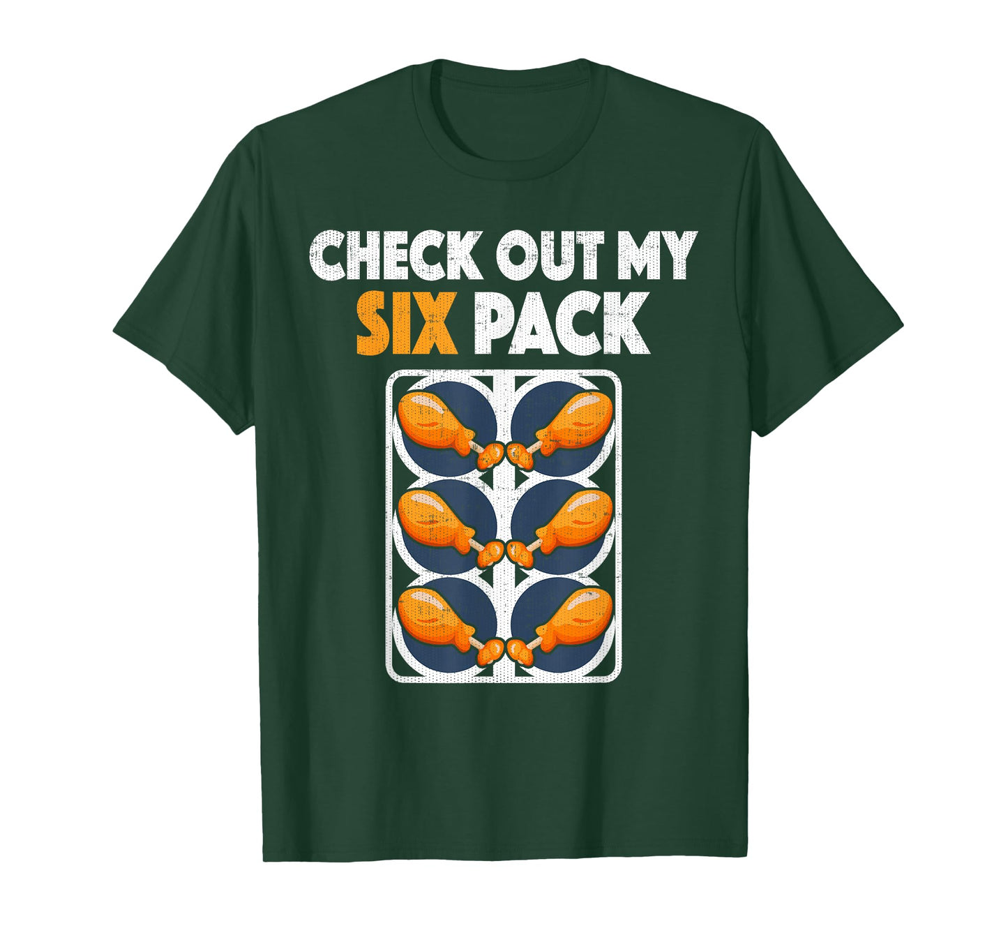 Check Out My Six Pack Funny Fried Chicken T Shirt T-Shirt