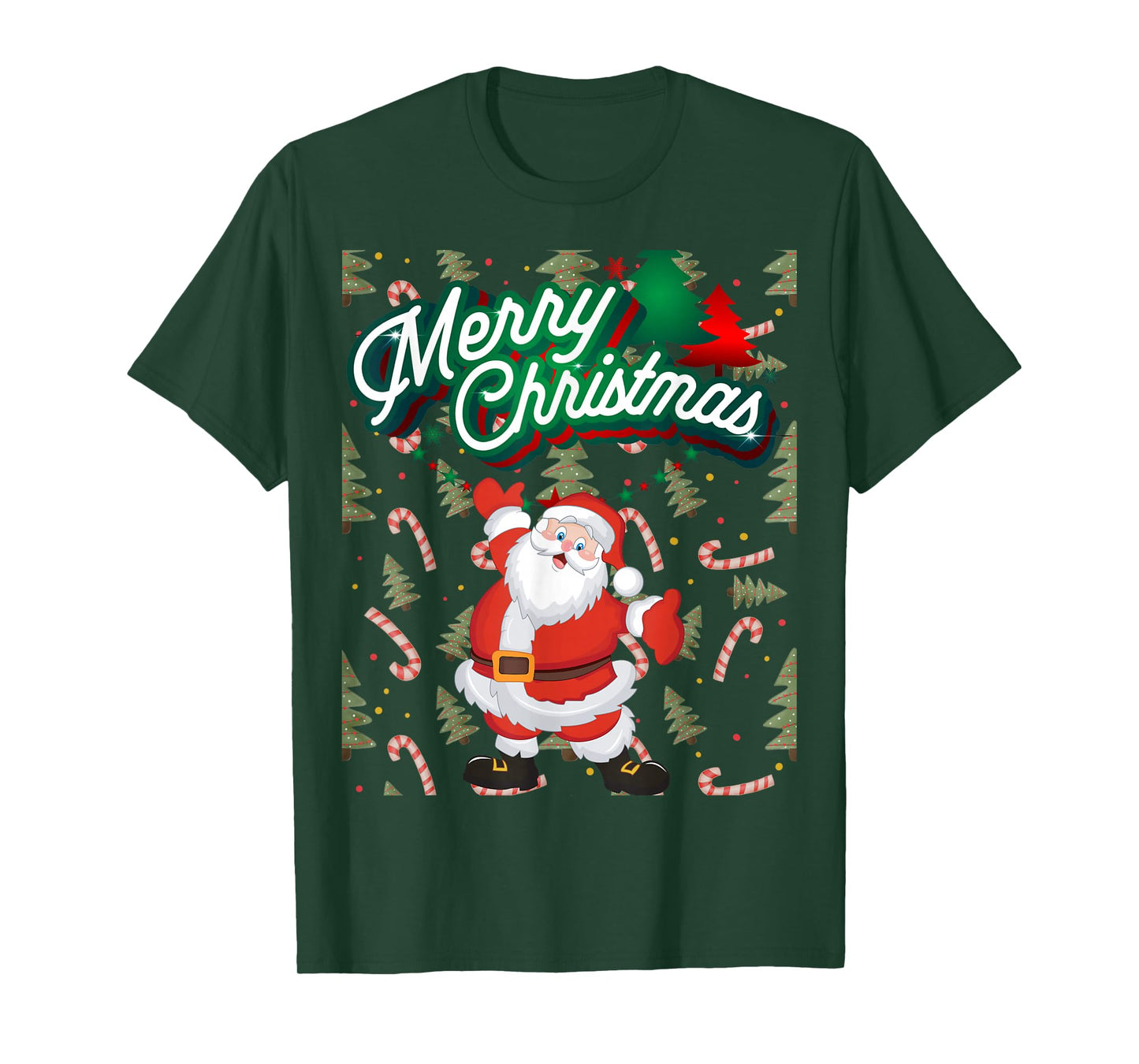 Christmas Happy Santa Claus Festive Holidays T-Shirt