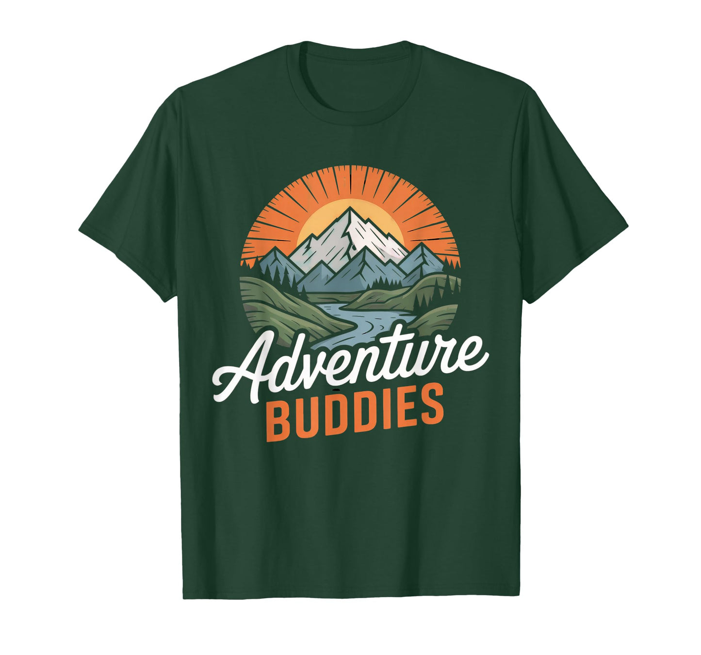 Adventure Buddies Couple Hiking Mountains nature Vintage T-Shirt