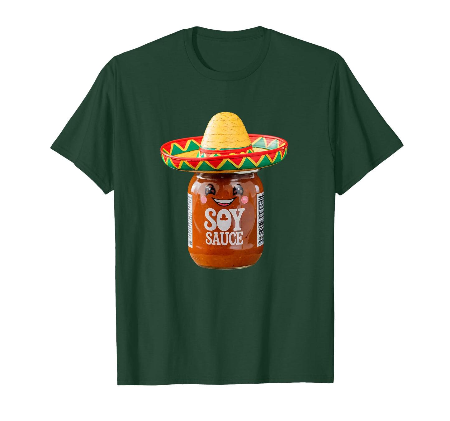 Funny Soy Sauce I Am Sauce Mexican Salsa Hot Sauce Sombrero T-Shirt