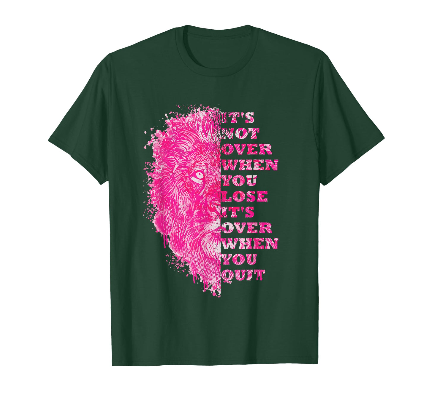 Lion Gym Quote Positive Message Motivation Training Saying T-Shirt
