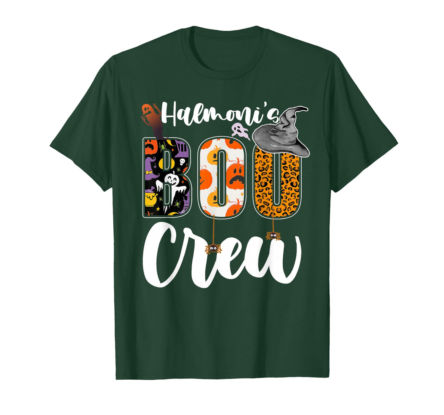 Halmoni's Boo Crew Halloween Grandma Grandkids Matching T-Shirt
