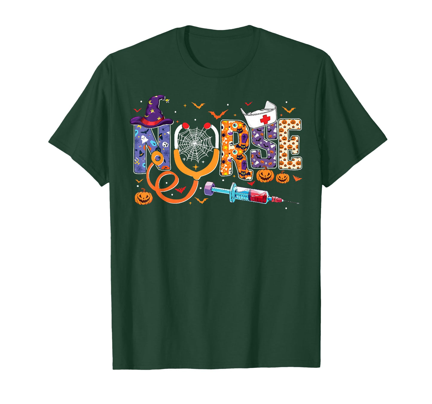 Halloween Nurse Life, Funny Stethoscope Nurse, Pumpkin Nurse T-Shirt