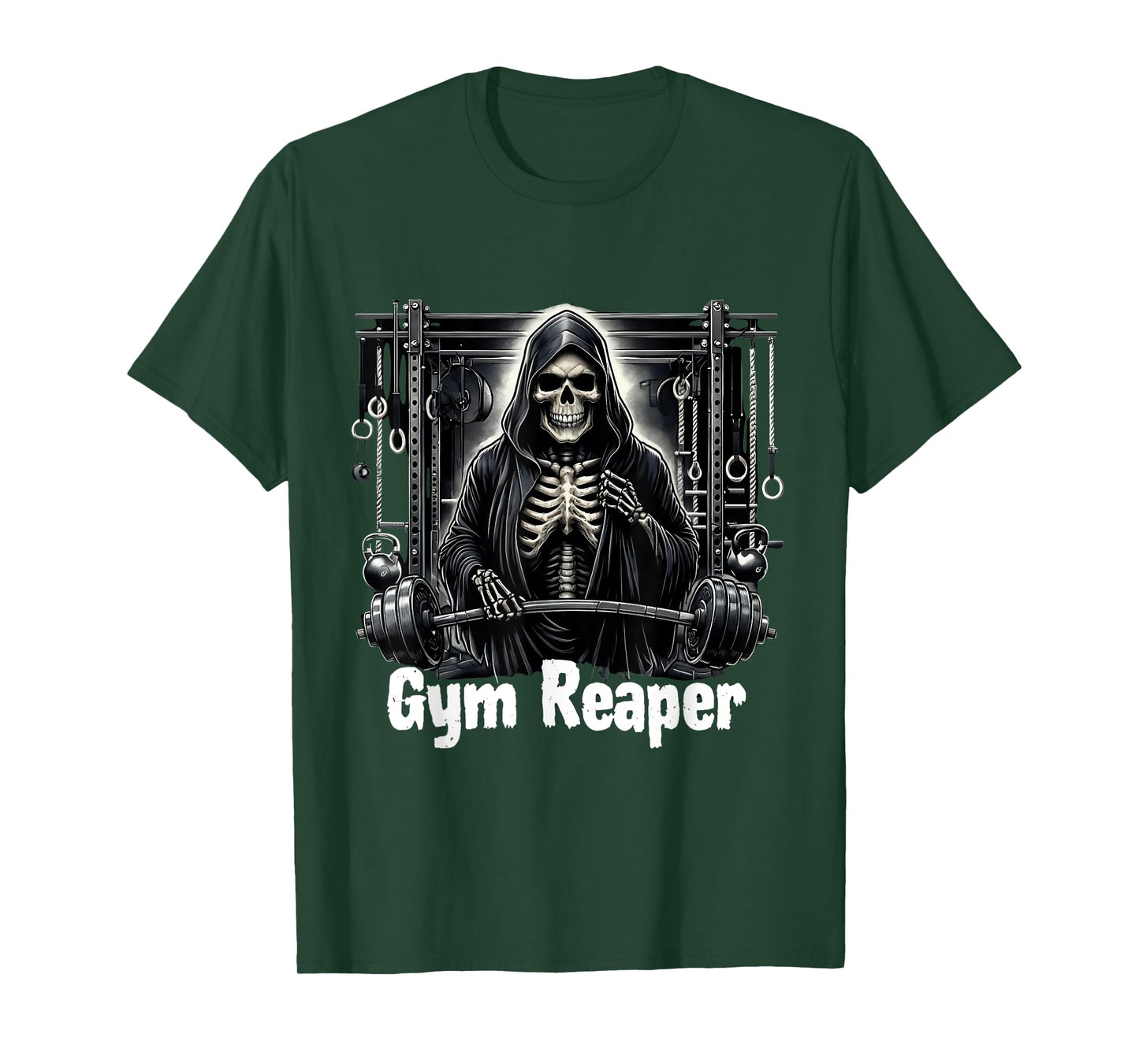 Funny Gym Reaper Workout Bodybuilding T-Shirt