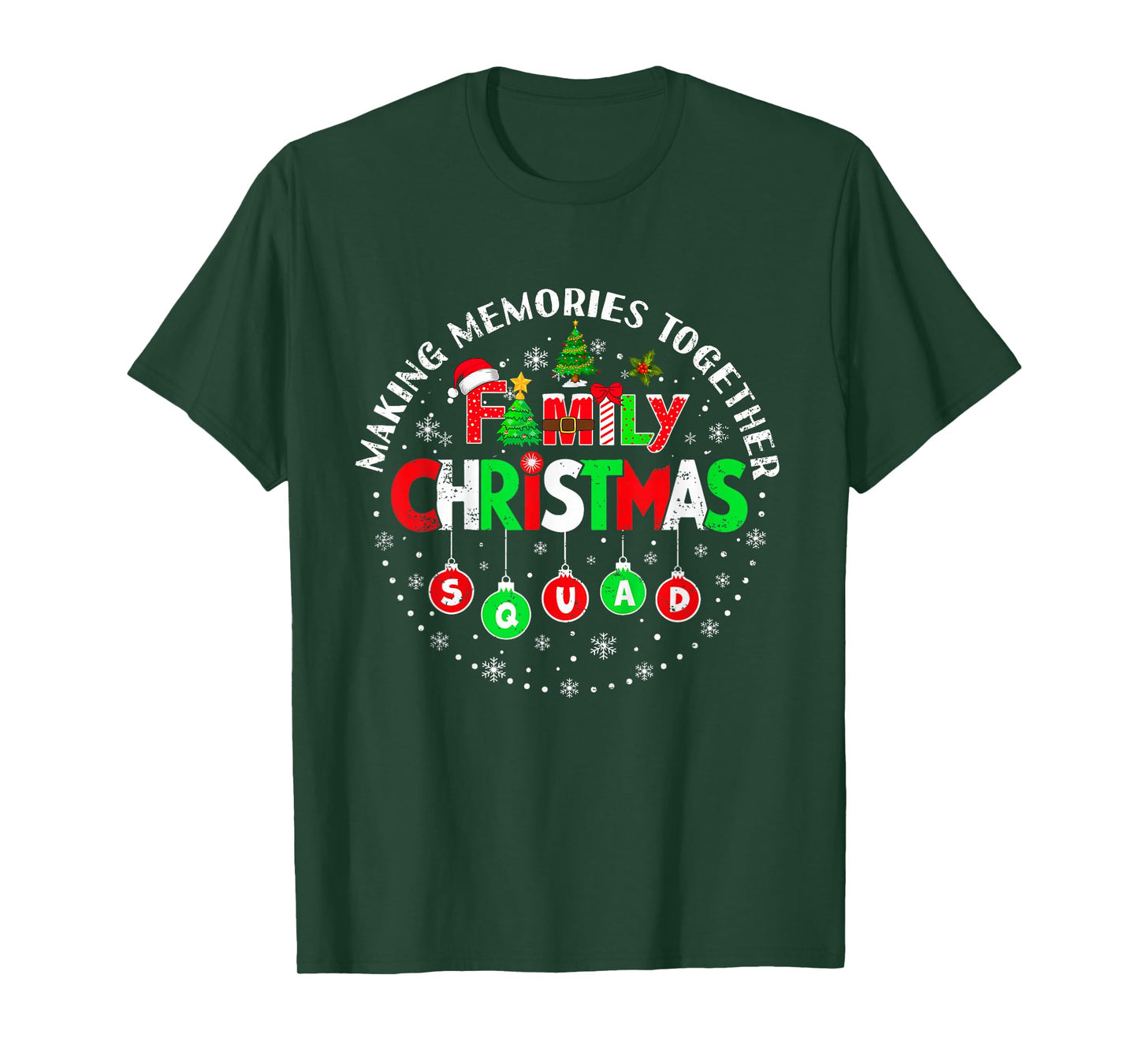 Making Memories Together Matching Squad Santa Elf Funny Xmas T-Shirt