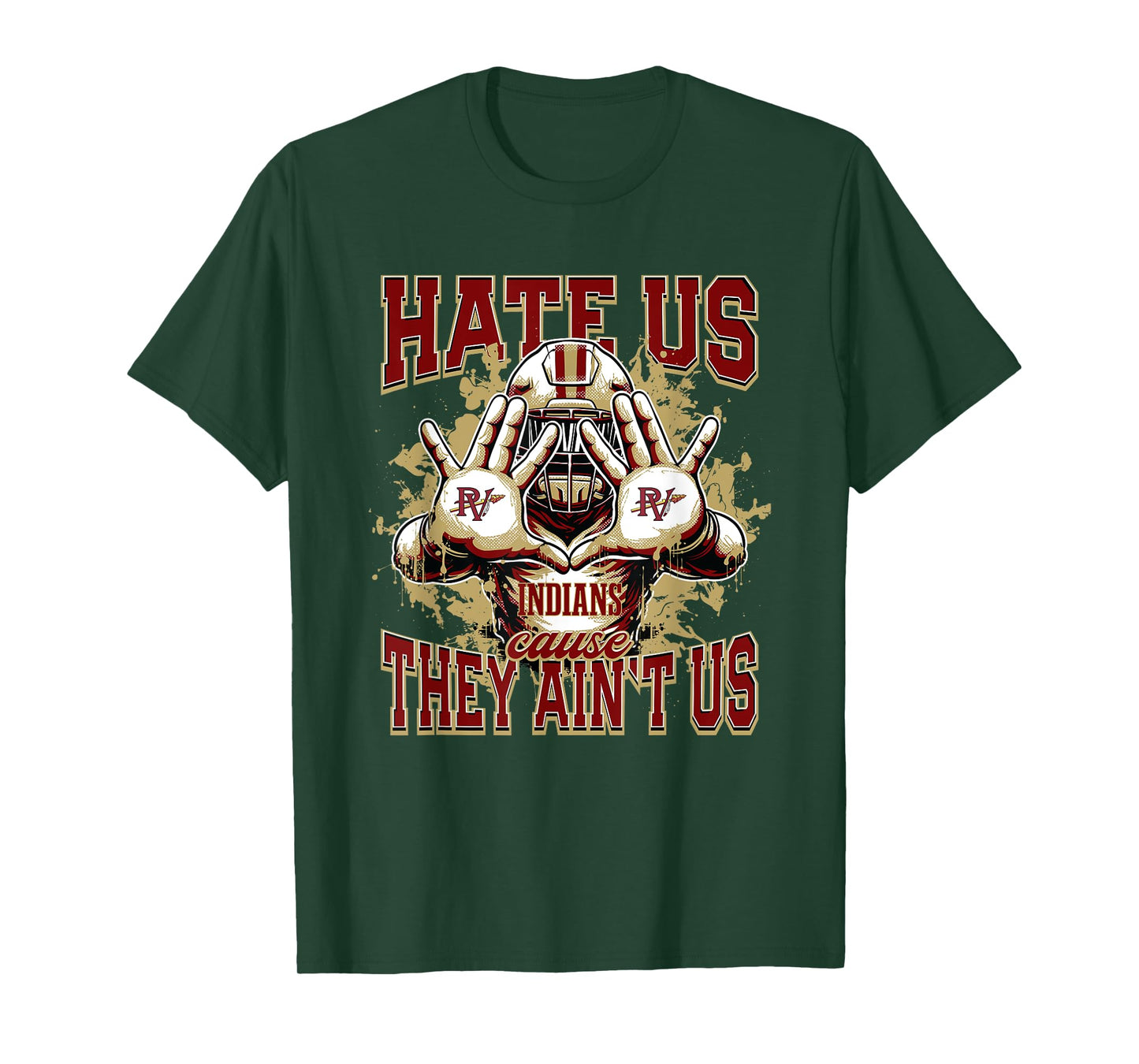 Pinson Valley Indians Logo Hate Us Cause They Ain't HS T-Shirt