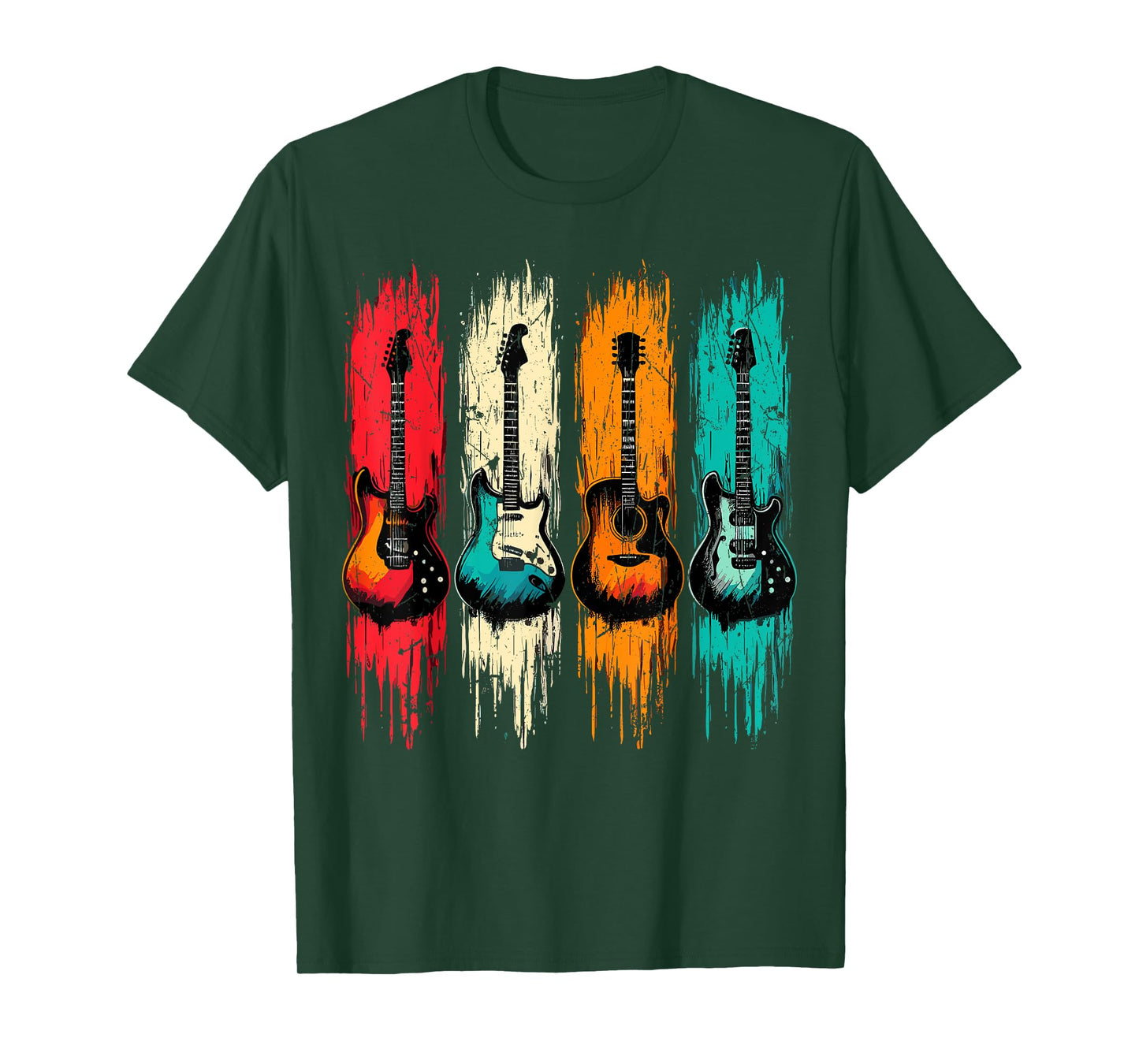 Vintage Guitar Music Band Guitarist T-Shirt