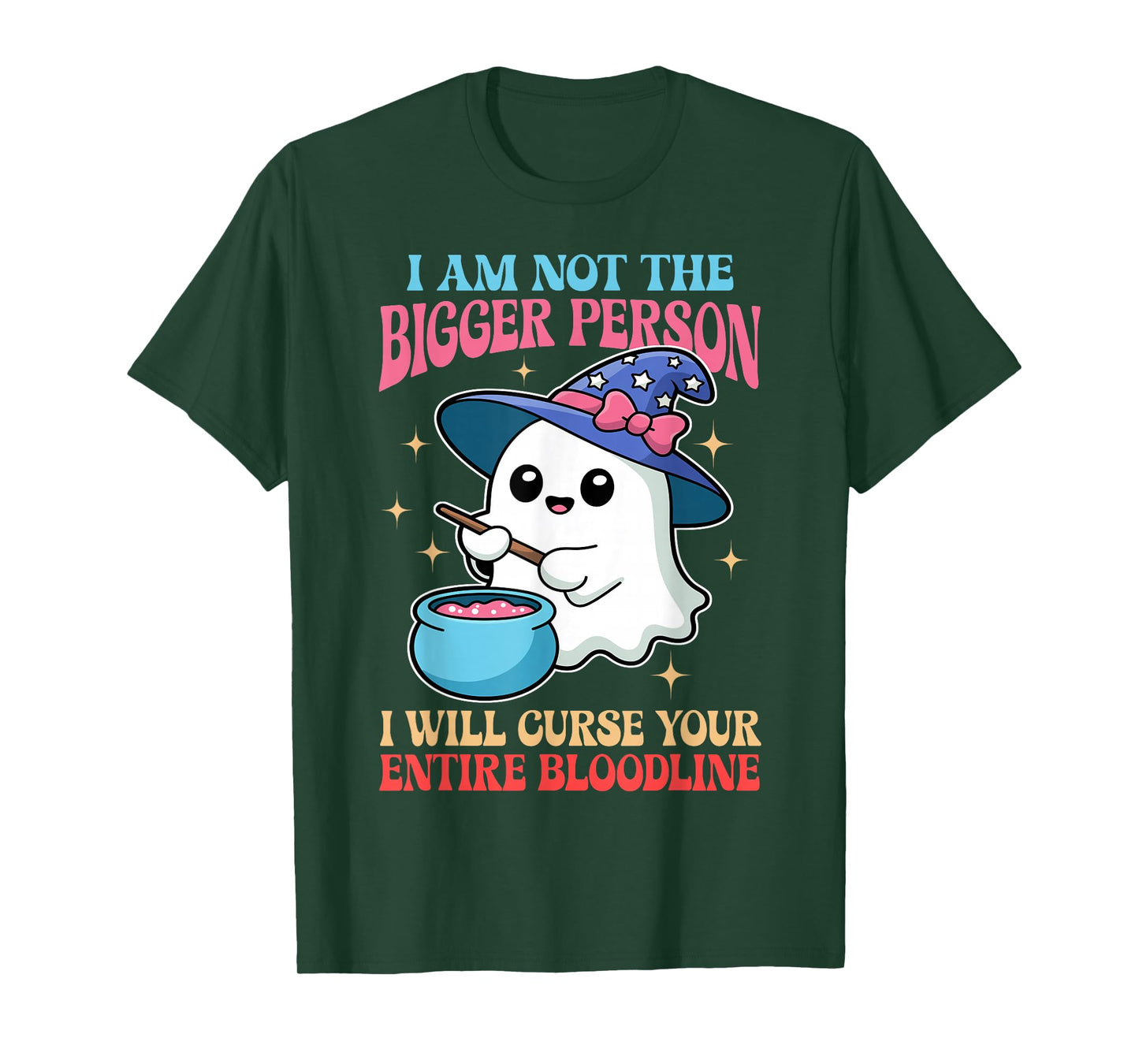 I'll Curse Your Entire Bloodline Funny Ghost Halloween T-Shirt