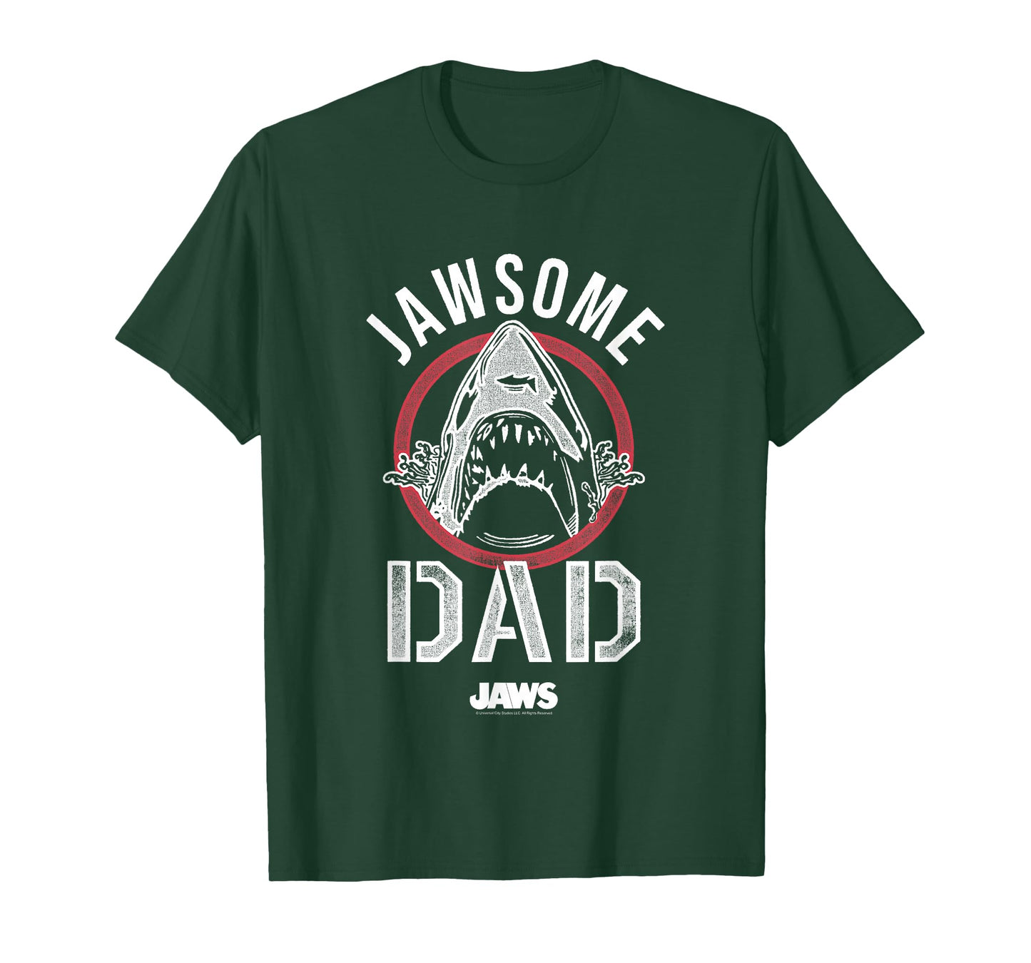 Jaws Father's Day Jawsome Dad Vintage Logo T-Shirt