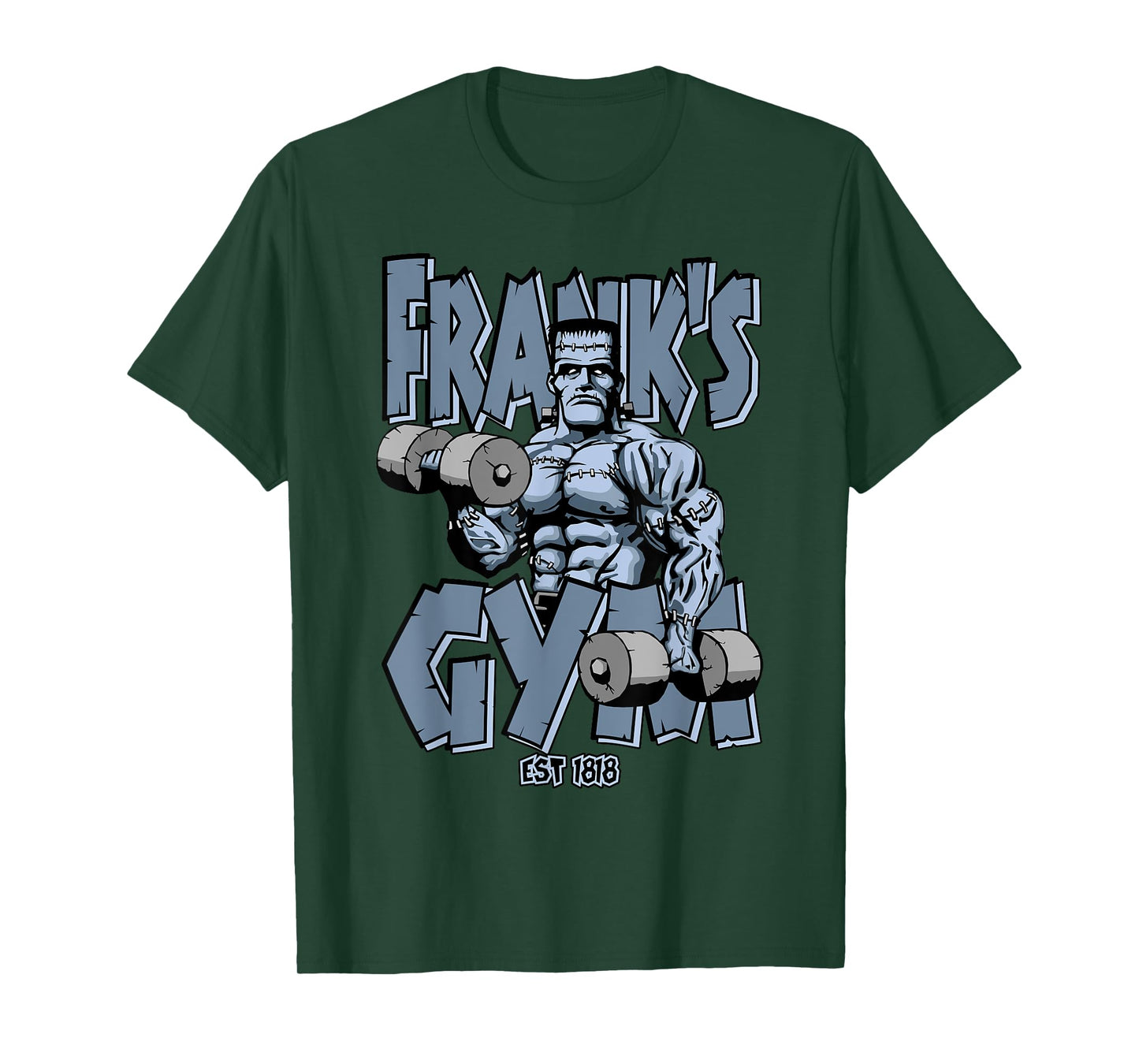 Frankenstein Gym Funny Bodybuilding Fitness Workout T-Shirt