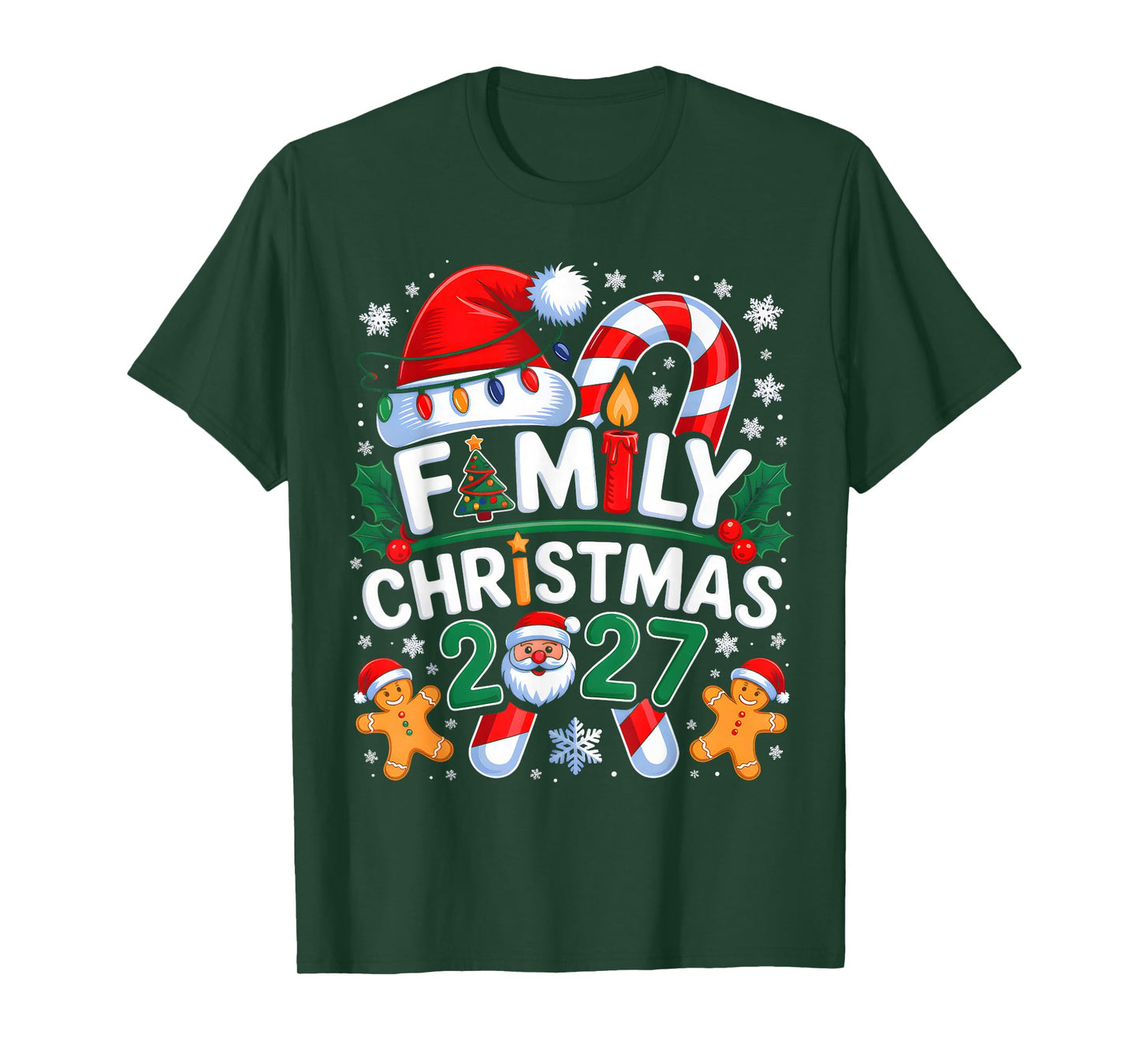 Christmas 2027 Family Matching Xmas Team Santa Squad 2027 T-Shirt