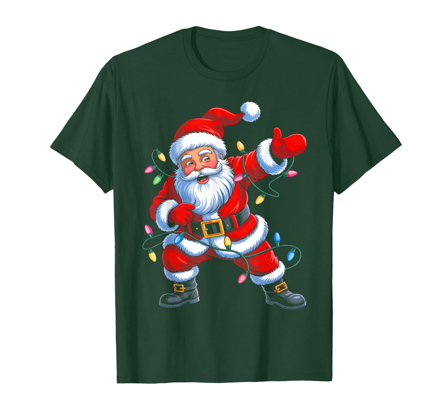 Dabbing Santa Funny Christmas Shirts Boys Kids Xmas Pajamas T-Shirt