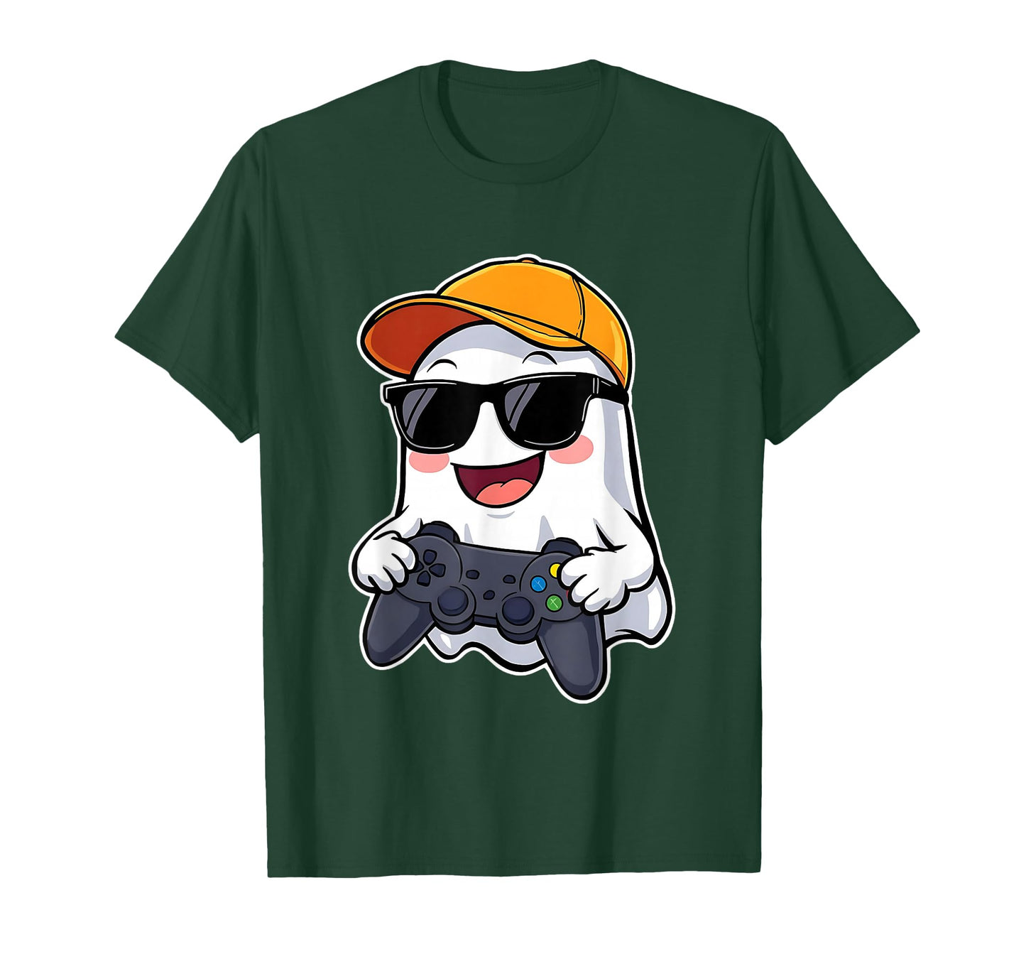Spooky Season Halloween Costume Gaming Cute Funny Ghost T-Shirt