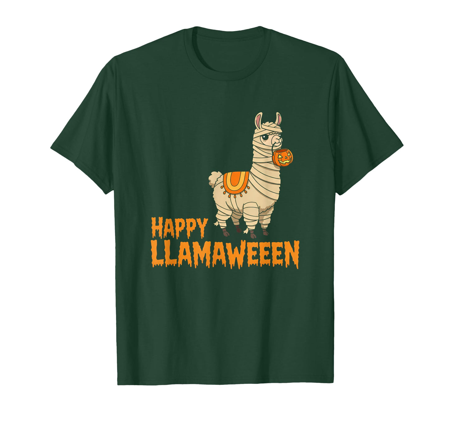Happy Llamaween Llama Witch Retro Halloween Alpaca Animal T-Shirt