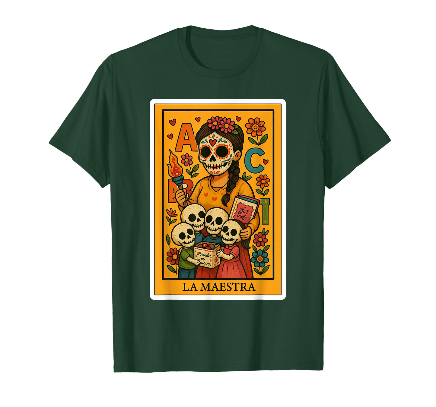 La Maestra | Spanish-Mexican Bingo Card Funny Gifts T-Shirt