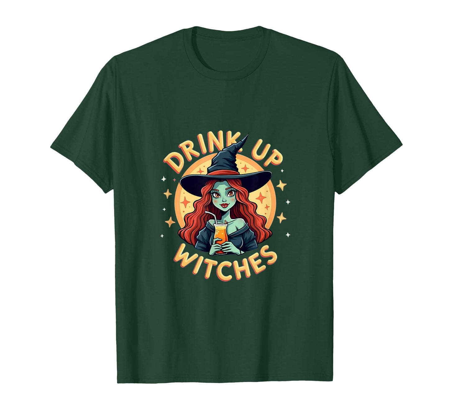 Funny Halloween Witch Costume - Drink Up Witches T-Shirt