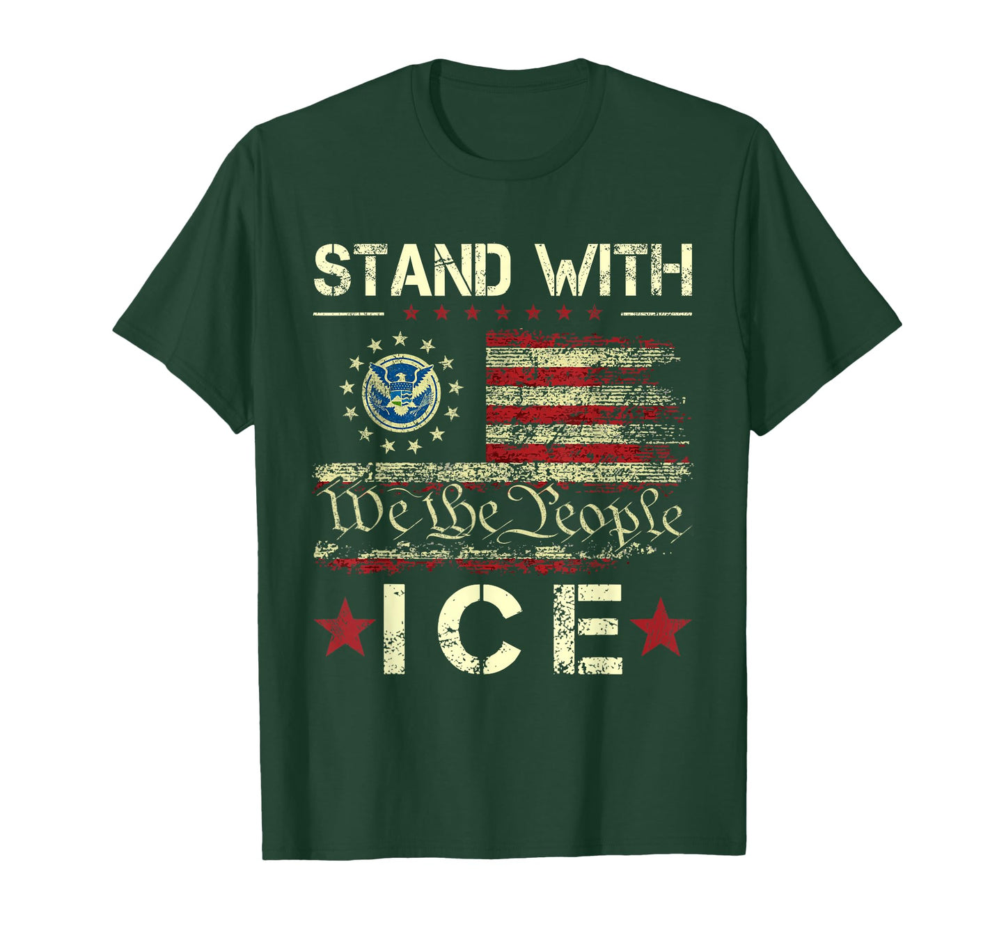 I Support ICE - Vintage ICE Enjoy Deportation T-Shirt