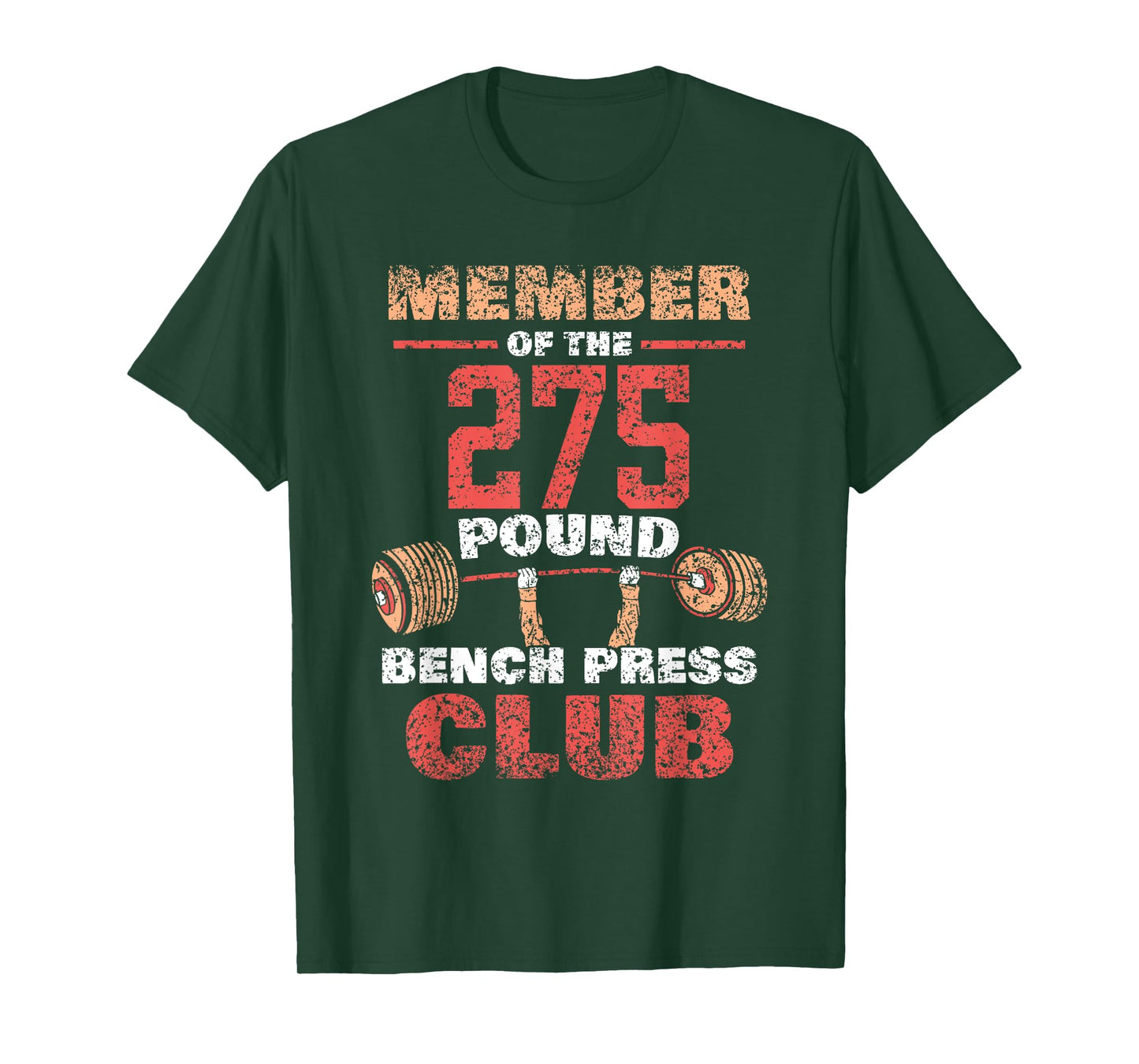 Member Of The 275 Pound Bench Press Club Gym Strength T-Shirt