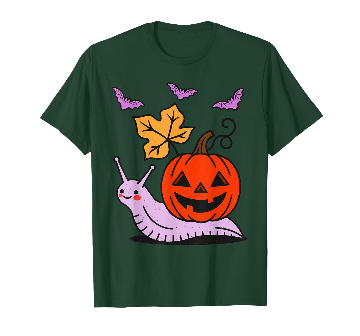 Pumpkin Snail Halloween Cute Jack O Lantern Spooky Season T-Shirt