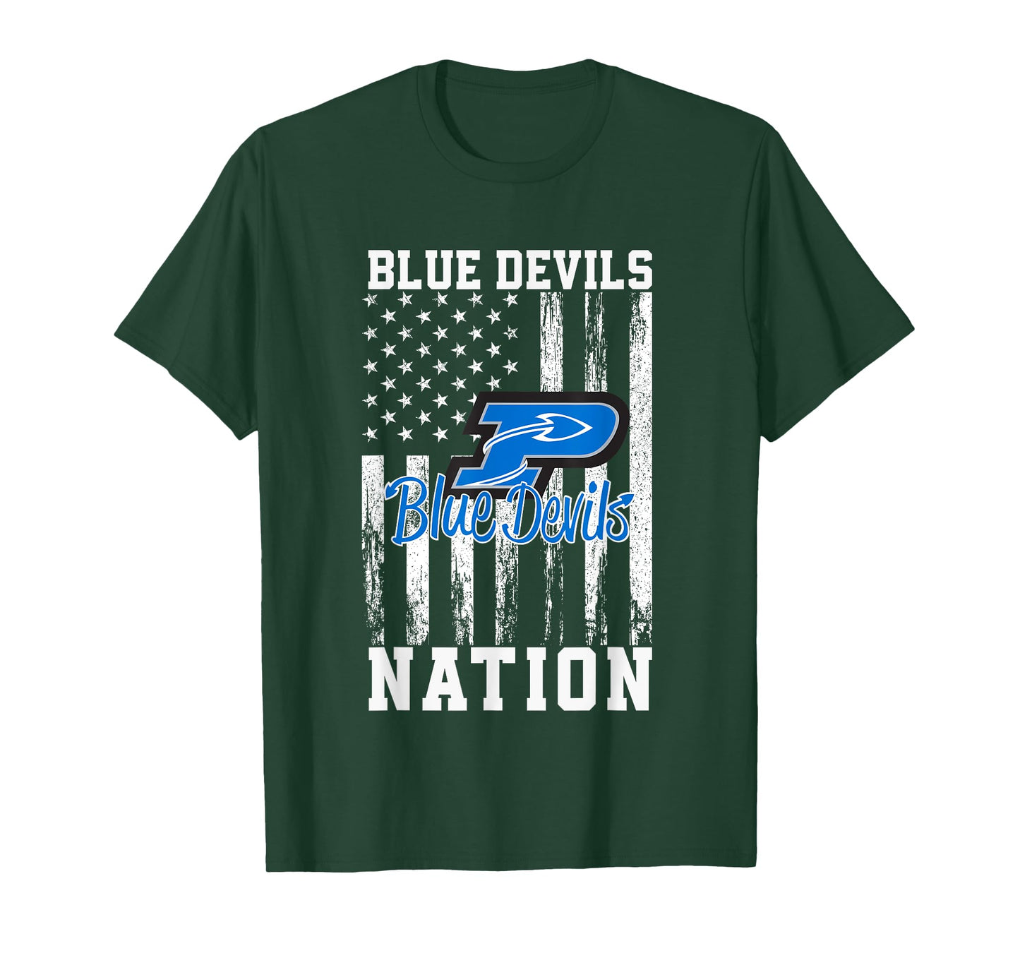 Plattsmouth Blue Devils Logo Nation HS T-Shirt