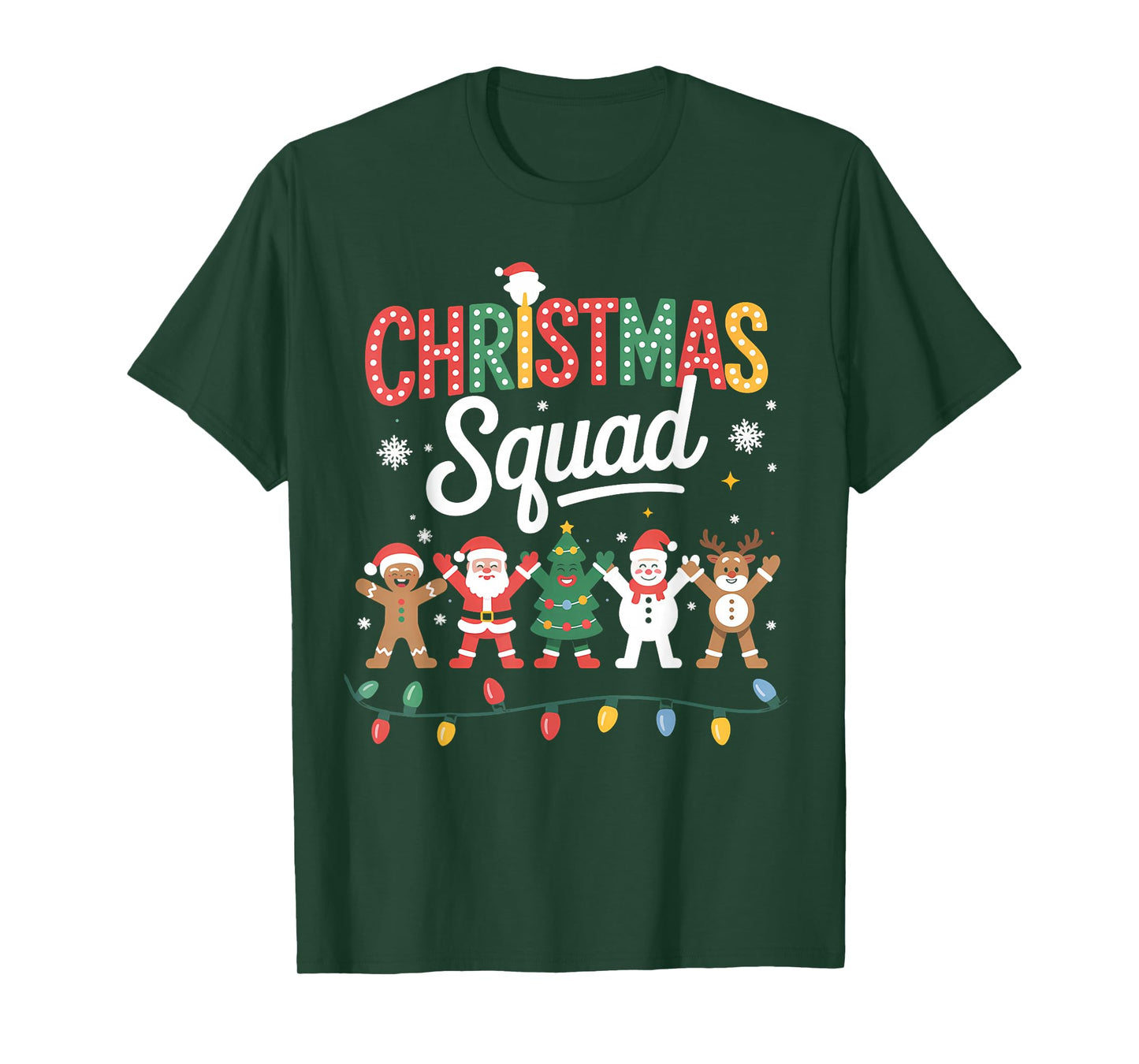 Dabbing Christmas Squad Santa Elf Family Matching Pajamas T-Shirt