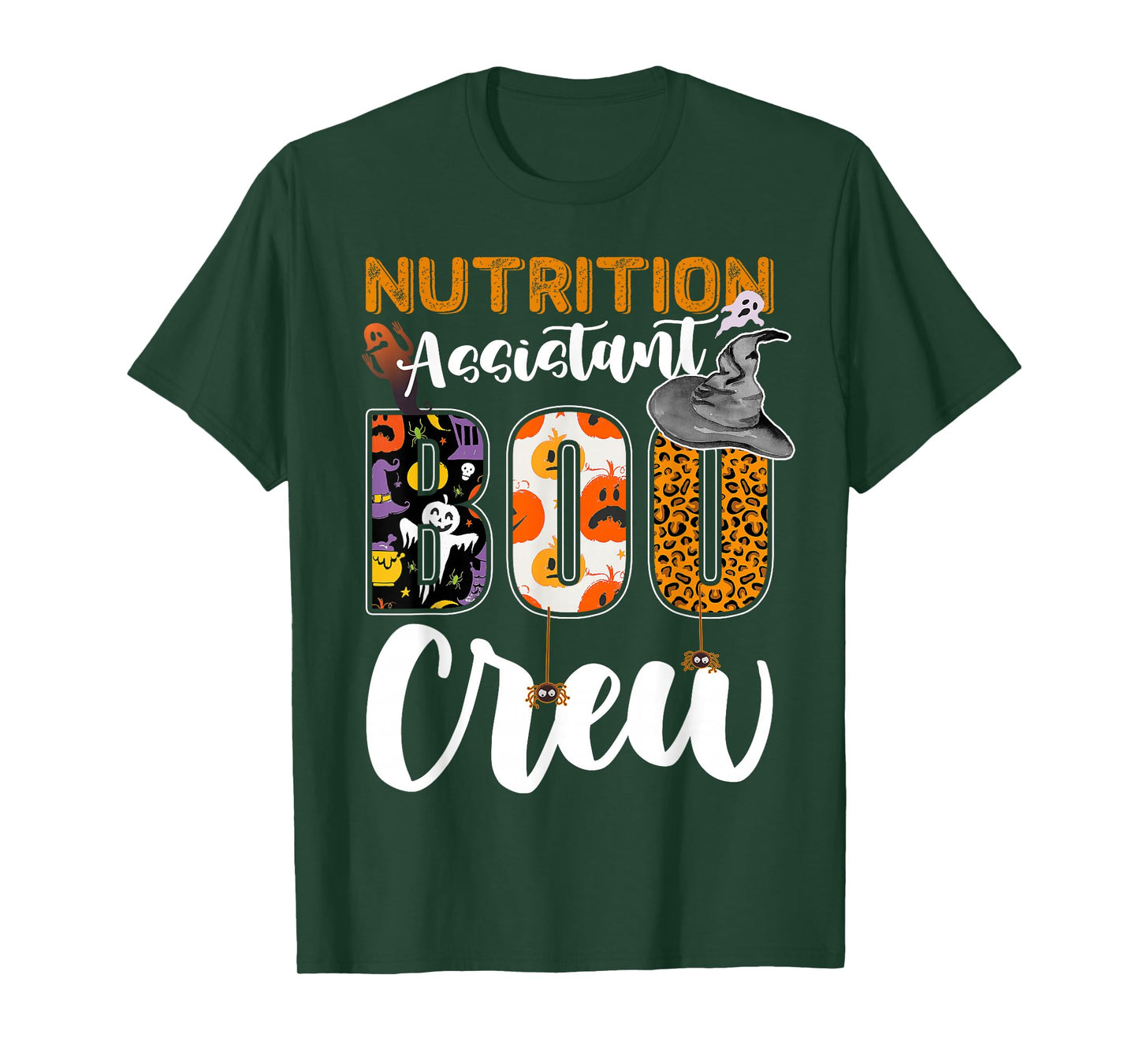 Nutrition Assistant Boo Crew Halloween Match Dietitian T-Shirt