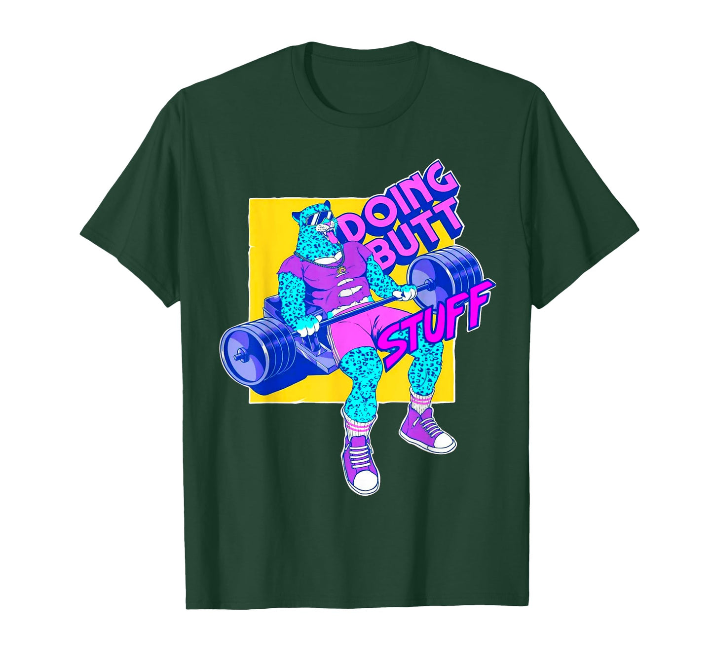 Funny Doing Stuff Workout Bodybuilding Fitness Gym Muscle T-Shirt