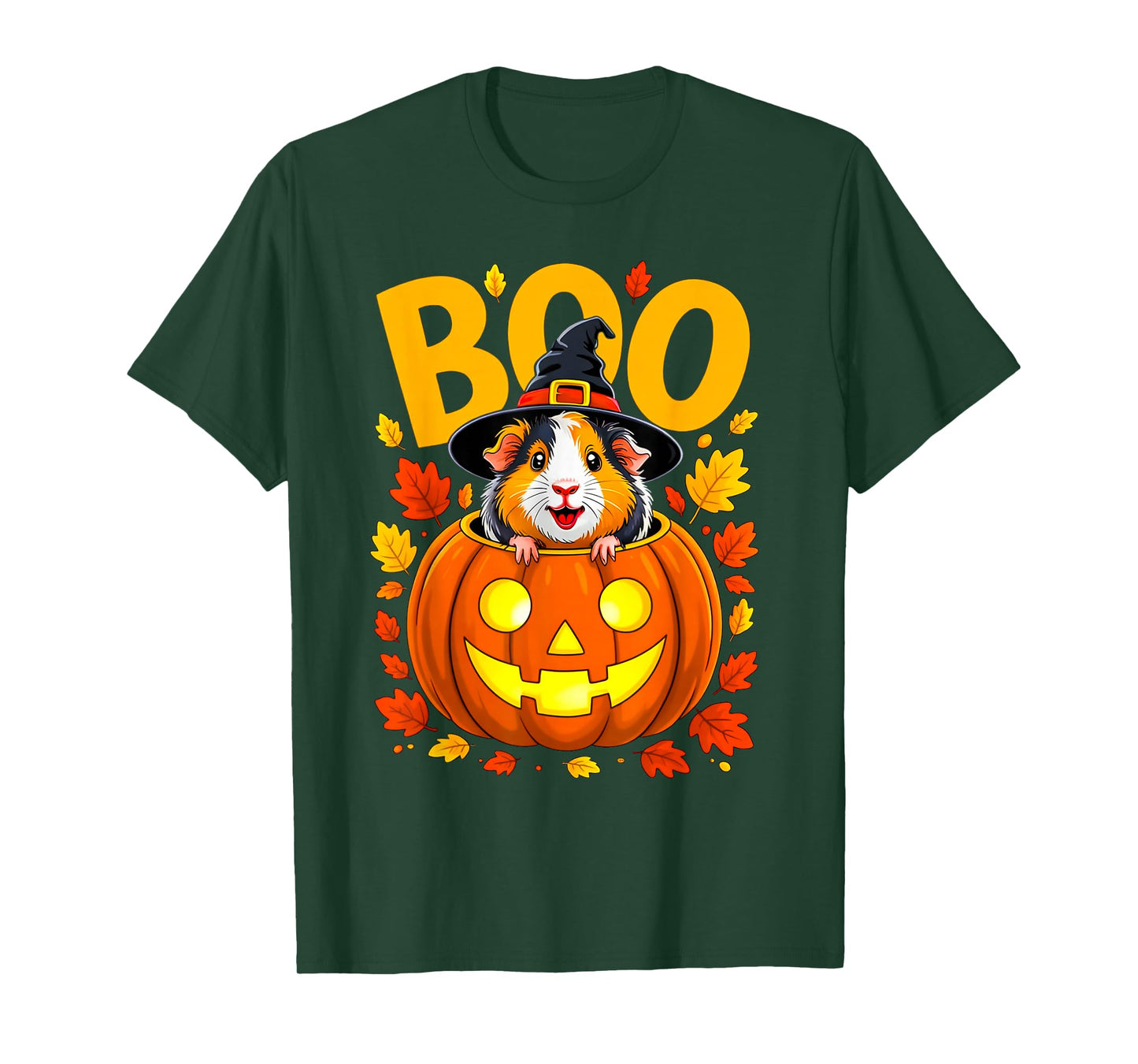 Boo Guinea Pig Pumpkin Halloween Kawaii Guinea Pig T-Shirt