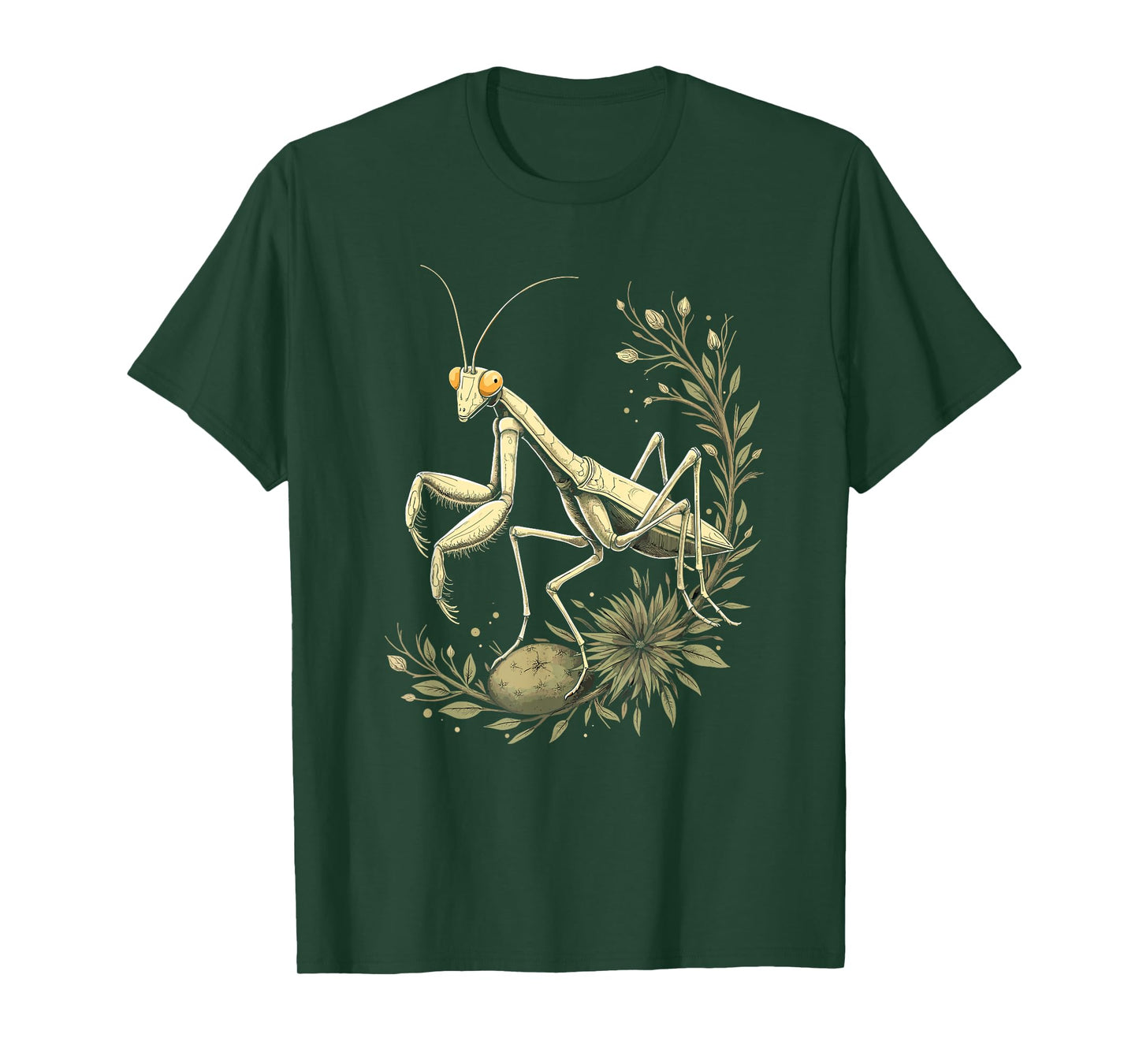 Praying Mantis Nature Art Vintage T-Shirt