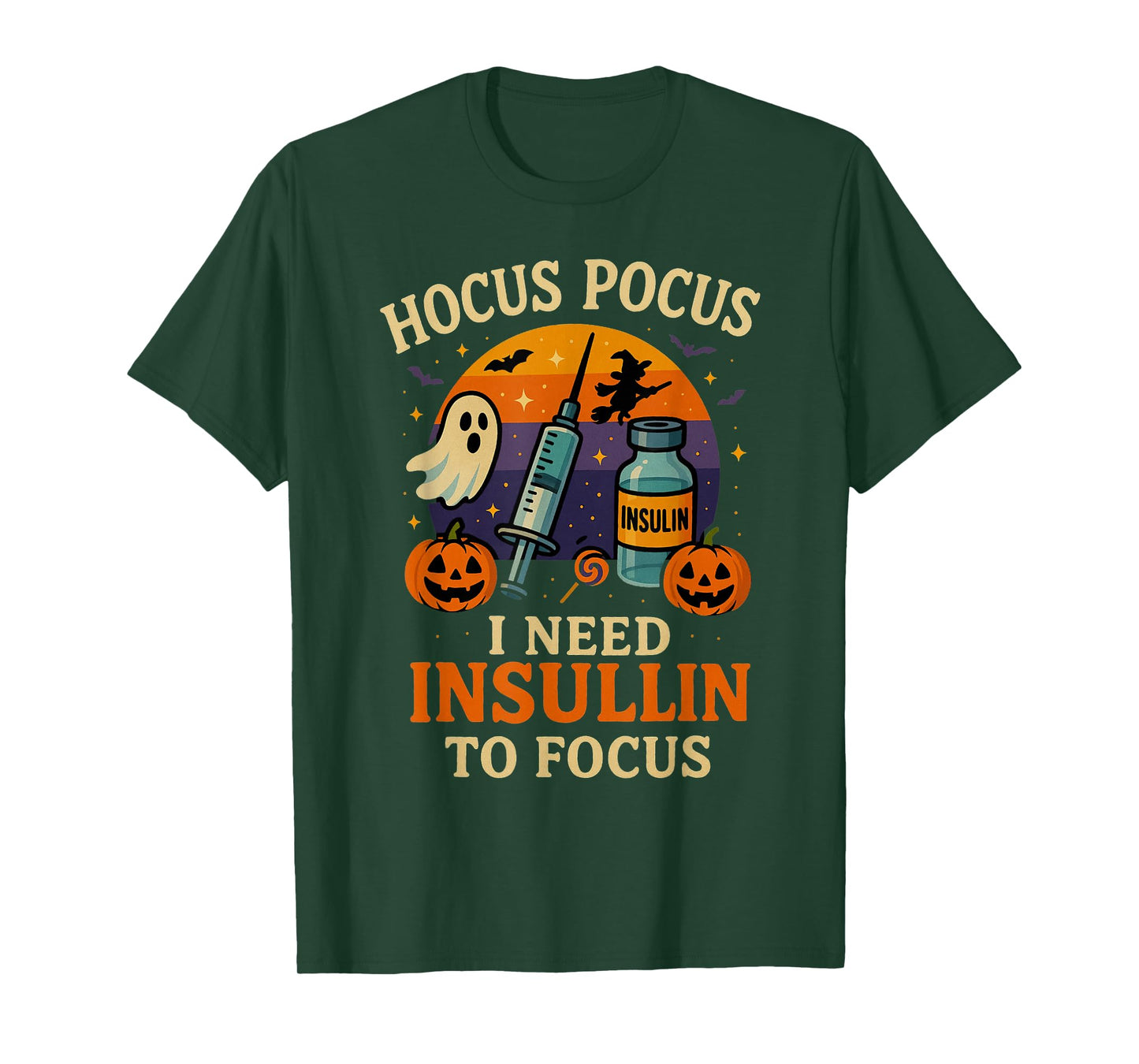Funny Halloween Insulin Ghost Costume Diabetic Support T-Shirt