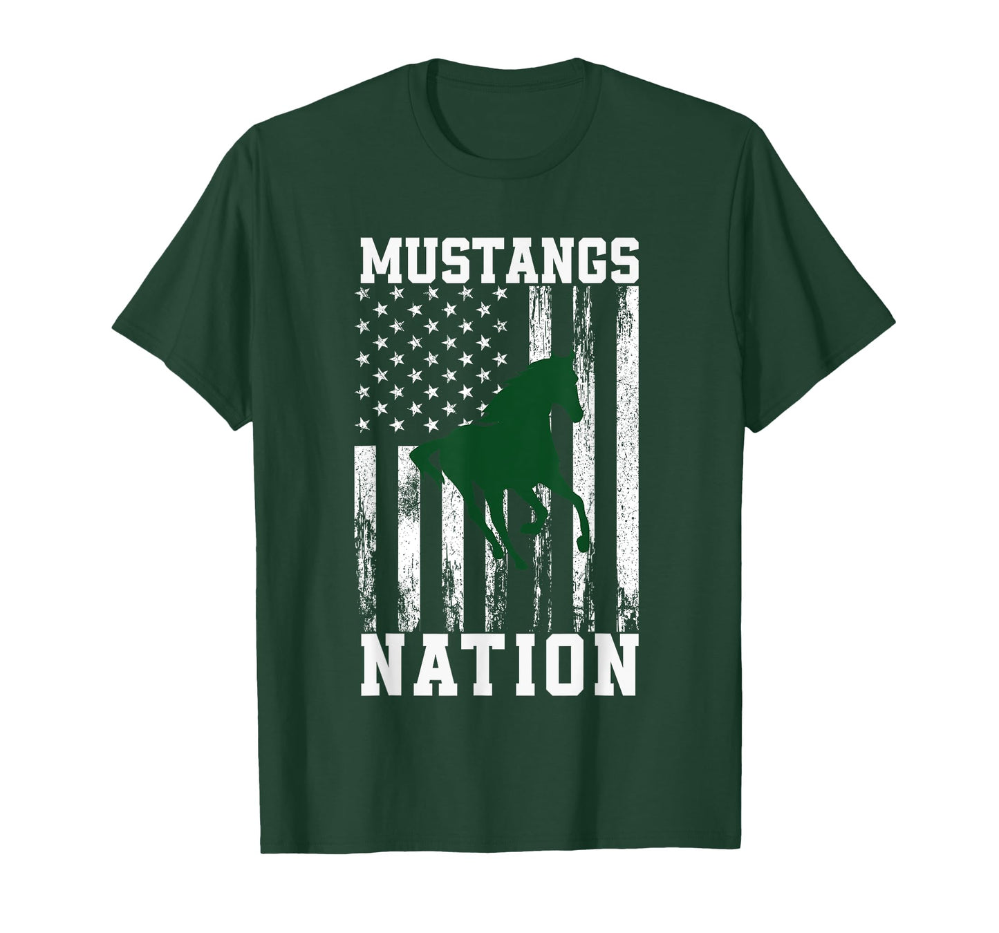 Strongsville Mustangs Logo Nation HS T-Shirt