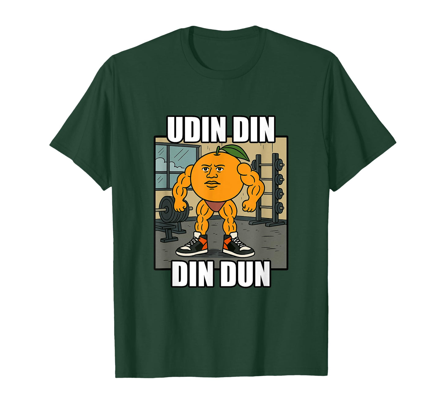 Udin Din Din Dun – Viral Brainrot Italian Meme Gym Brain rot T-Shirt
