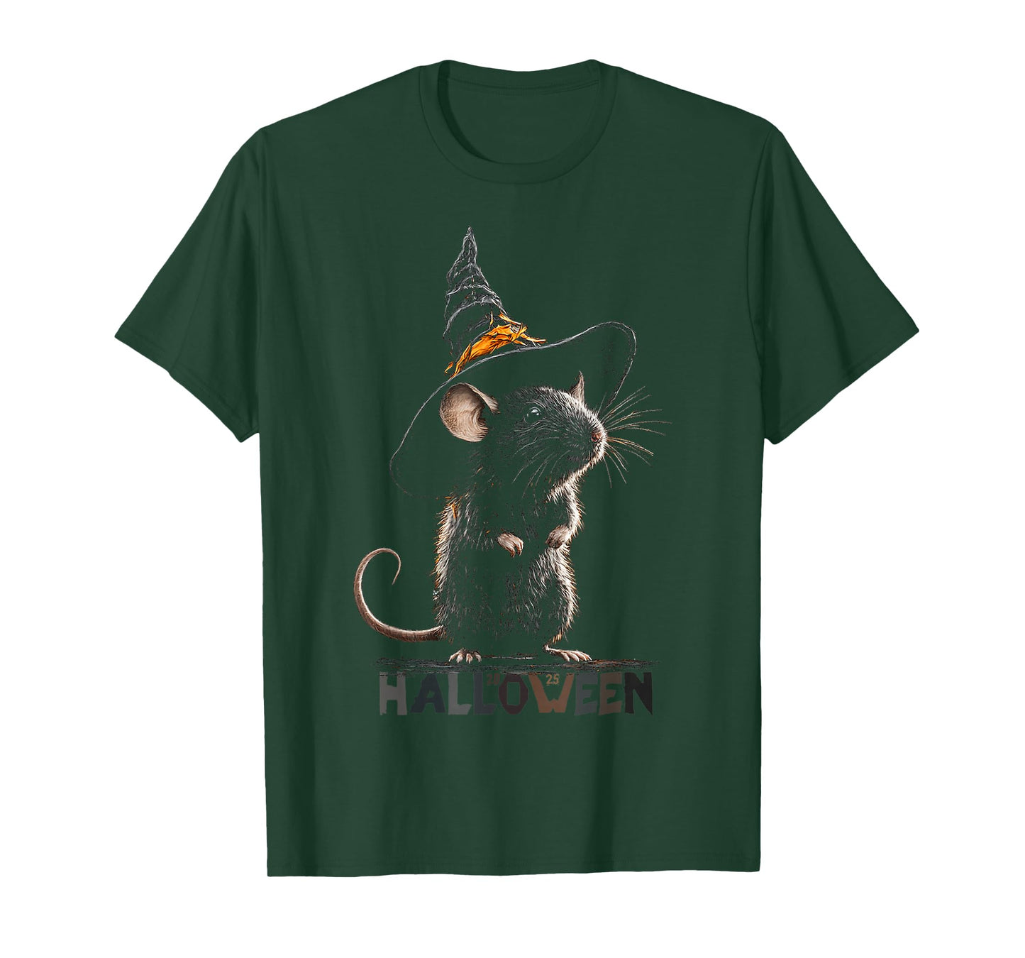 Halloween 2025 Mouse Witch Animal Costume Fun T-Shirt