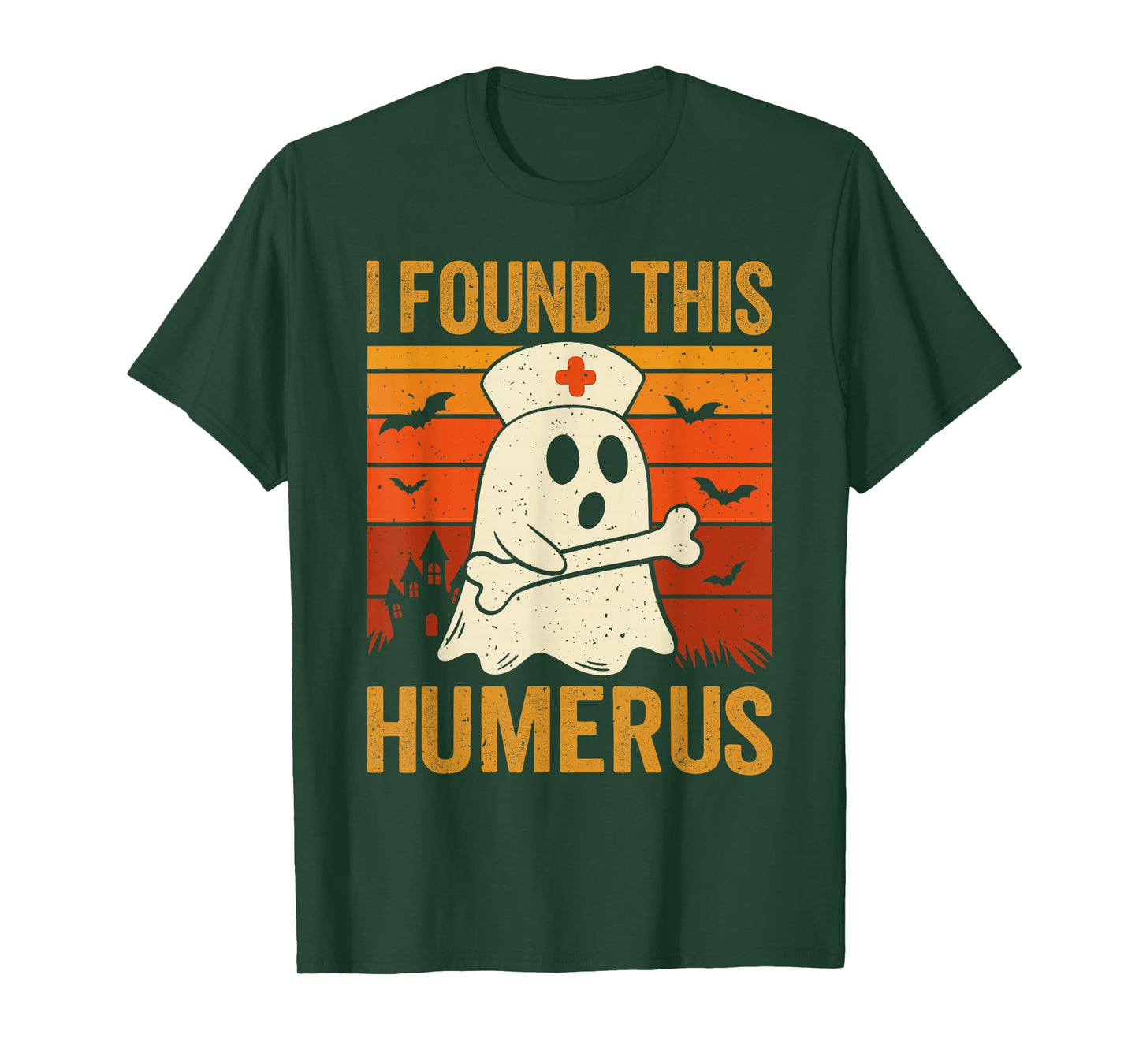 I Found This Humerus Funny Ghost Spooky Season Halloween T-Shirt