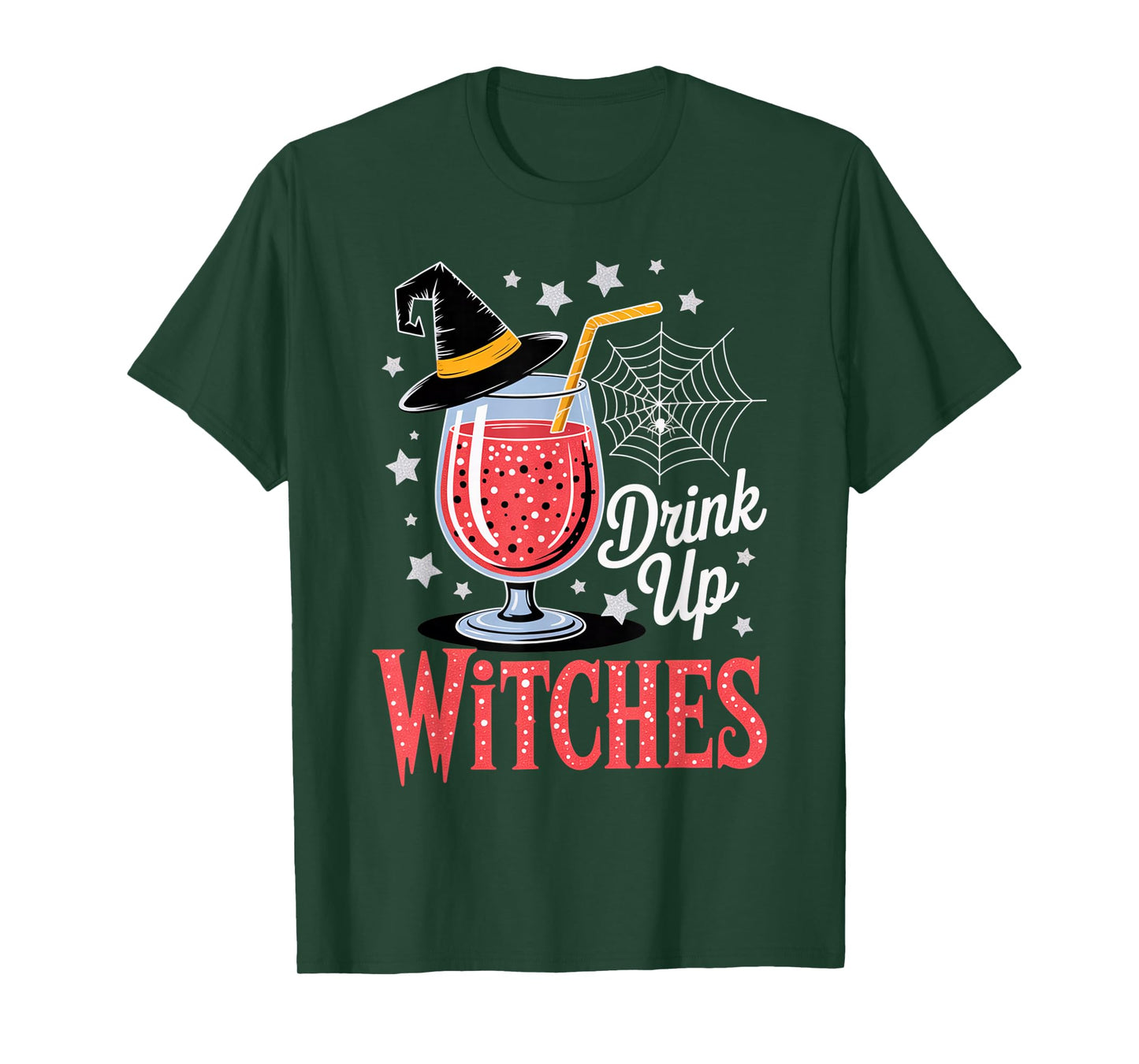Drink Up Witches Fruity Punch Halloween Cocktail Outfit T-Shirt