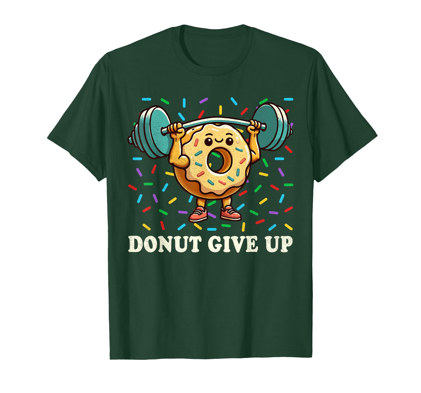 Weightlifting - Funny Fitness Workout Gym Donut Lover T-Shirt